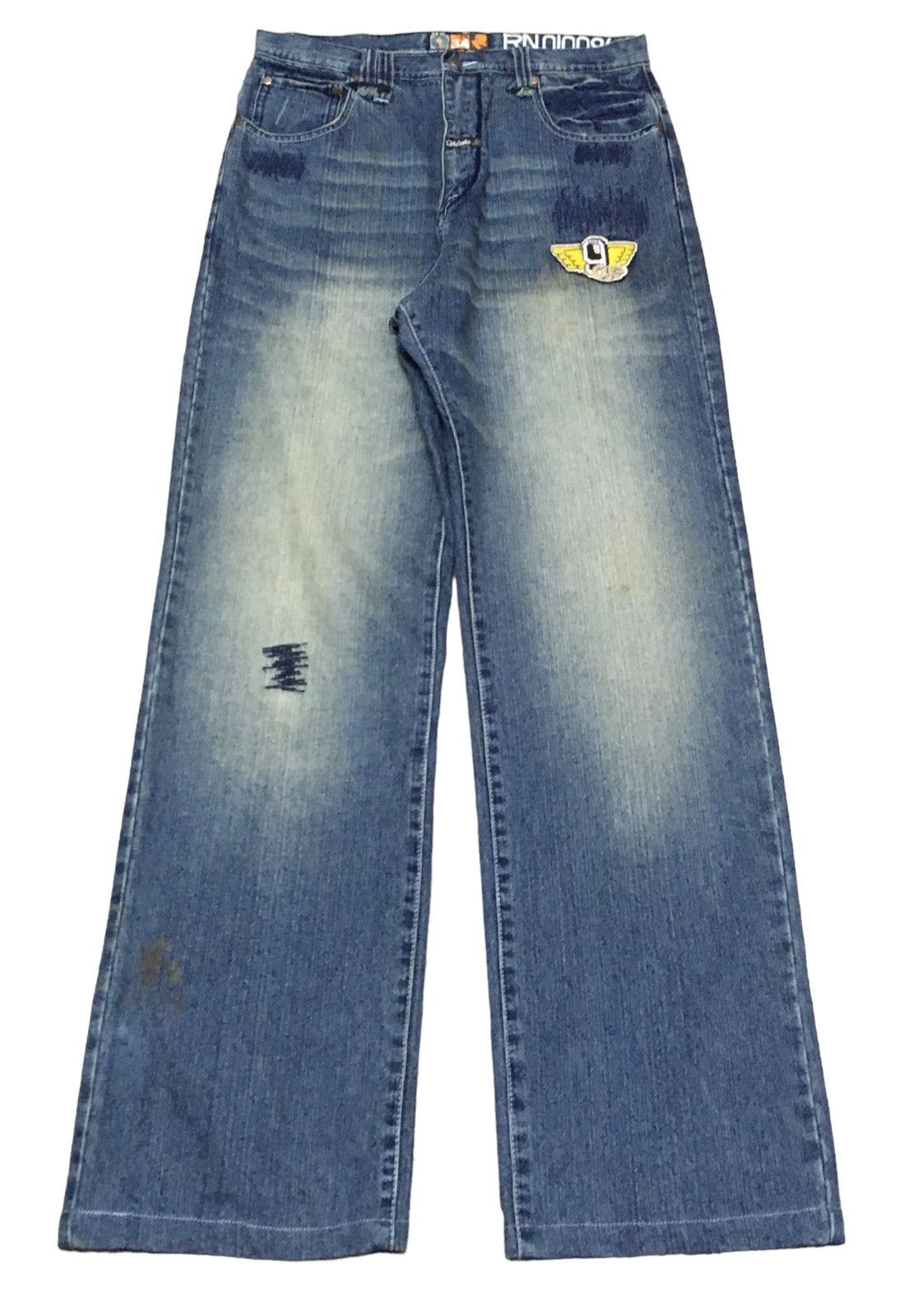 Vintage Rare Design Vintage Brand Akademiks Distressed Jeans 2000s Size US 34 / EU 50 - 1 Thumbnail