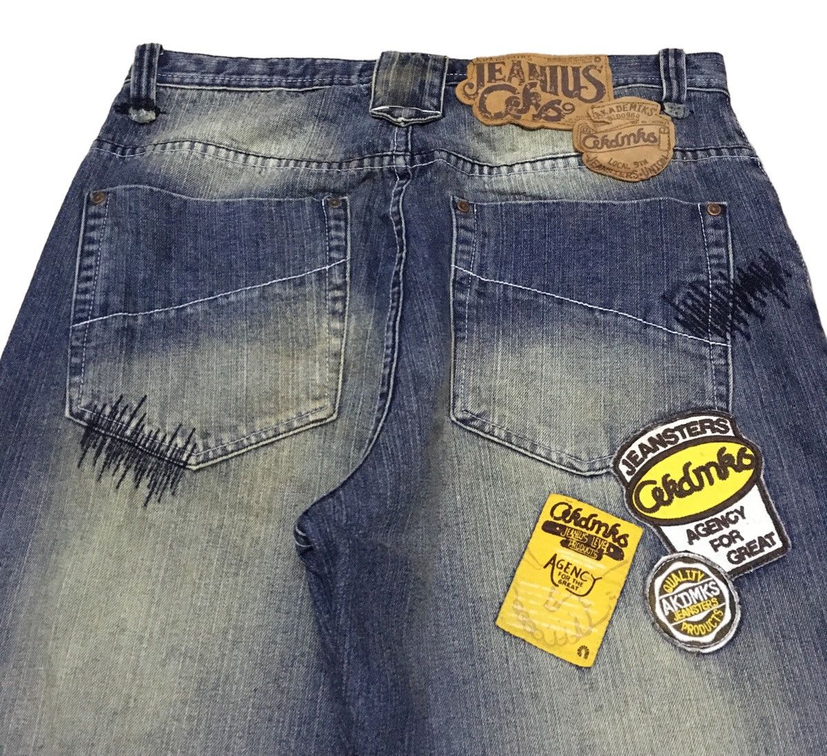 Vintage Rare Design Vintage Brand Akademiks Distressed Jeans 2000s Size US 34 / EU 50 - 4 Thumbnail