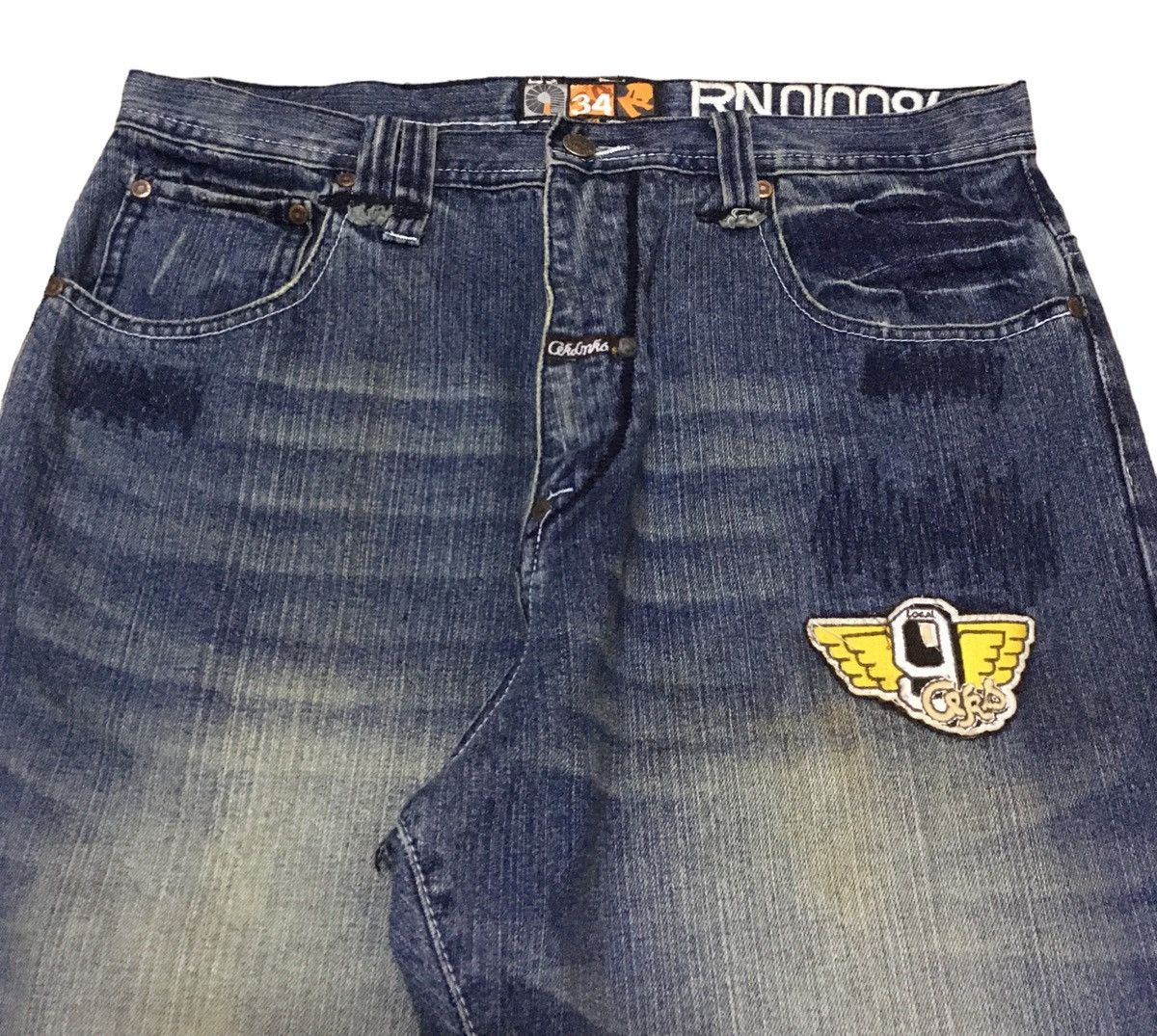 Vintage Rare Design Vintage Brand Akademiks Distressed Jeans 2000s Size US 34 / EU 50 - 3 Thumbnail