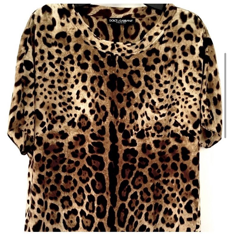 Dolce & Gabbana Dolce Gabbana Classic Leopard Blouse T-shirt size 40 Size S / US 4 / IT 40 - 2 Thumbnail