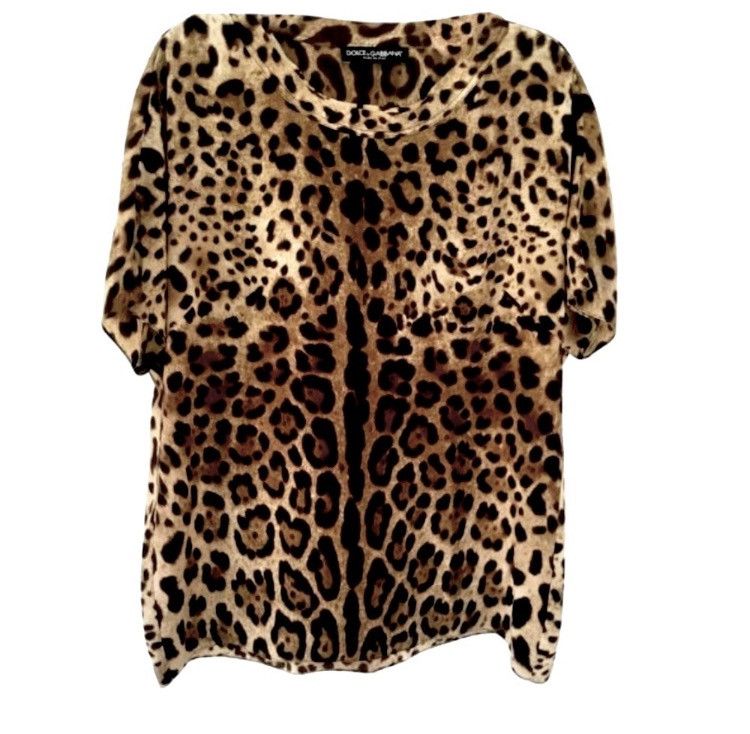 Dolce & Gabbana Dolce Gabbana Classic Leopard Blouse T-shirt size 40 Size S / US 4 / IT 40 - 1 Thumbnail