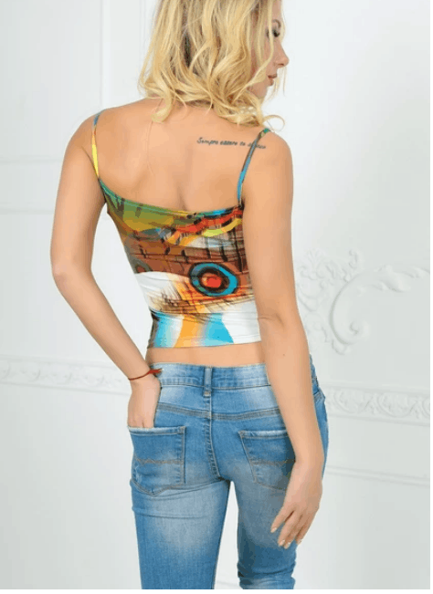 Other y2k cami abstract sz S Size S / US 4 / IT 40 - 4 Thumbnail
