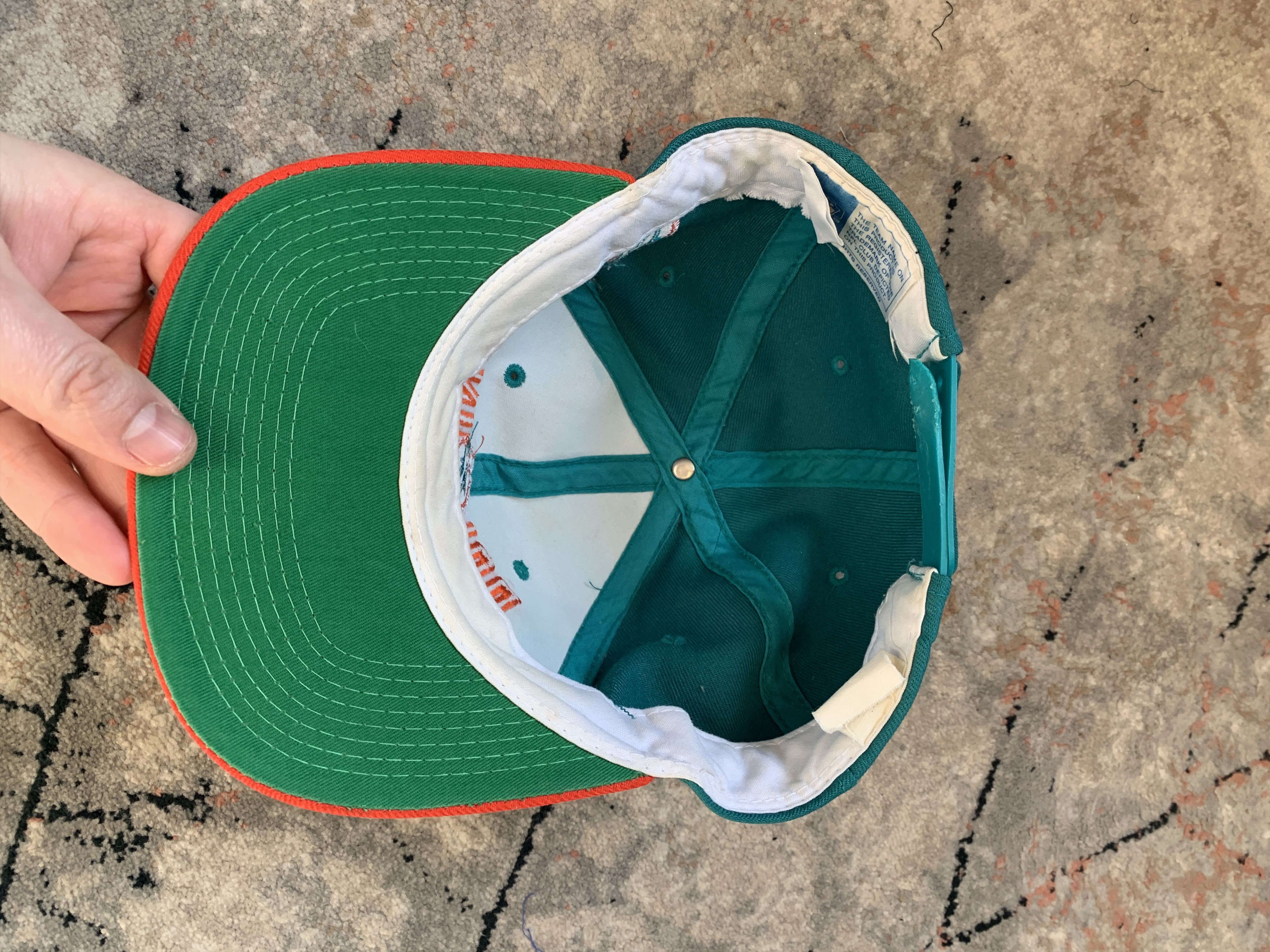 NFL Miami Dolphins Team Vintage Cap Size ONE SIZE - 4 Thumbnail