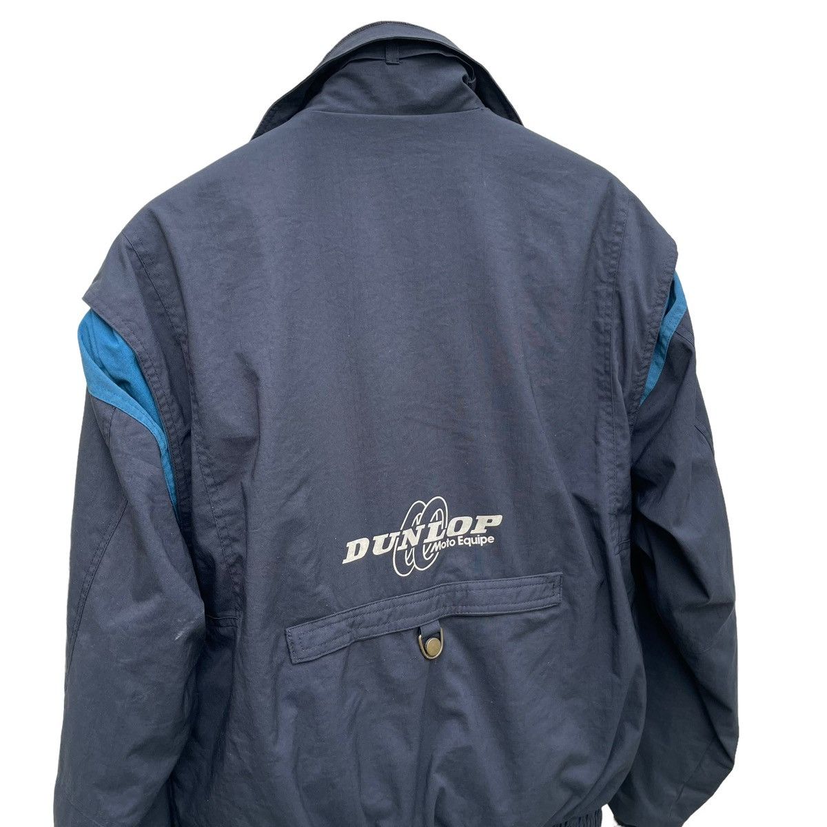 Japanese Brand 💥 80s DUNLOP MOTO RACING BOMBER JACKET Size US L / EU 52-54 / 3 - 9 Thumbnail