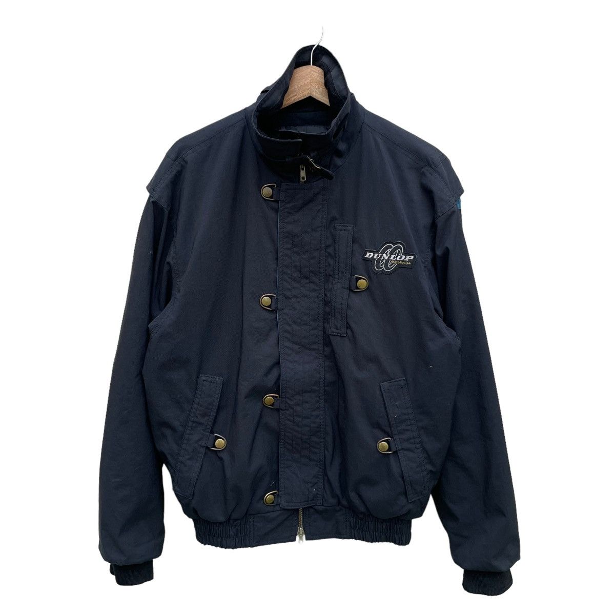 Japanese Brand 💥 80s DUNLOP MOTO RACING BOMBER JACKET Size US L / EU 52-54 / 3 - 1 Thumbnail