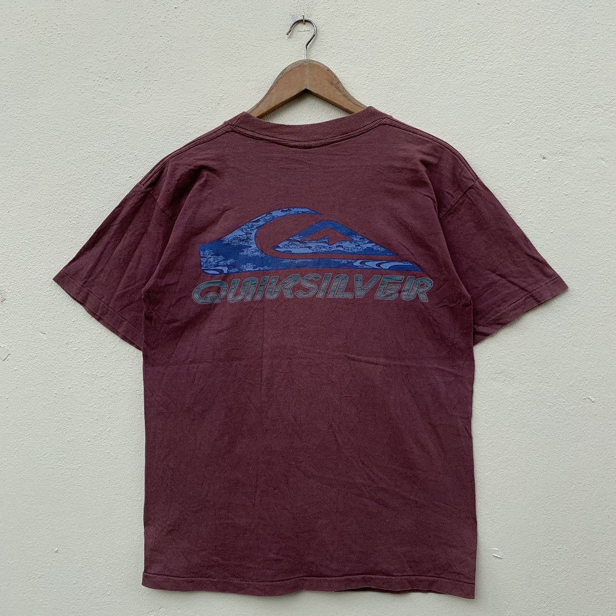 Quiksilver × Vintage Vintage 90s QUIKSILVER SURF BIG LOGO T-shirt Size US M / EU 48-50 / 2 - 1 Thumbnail