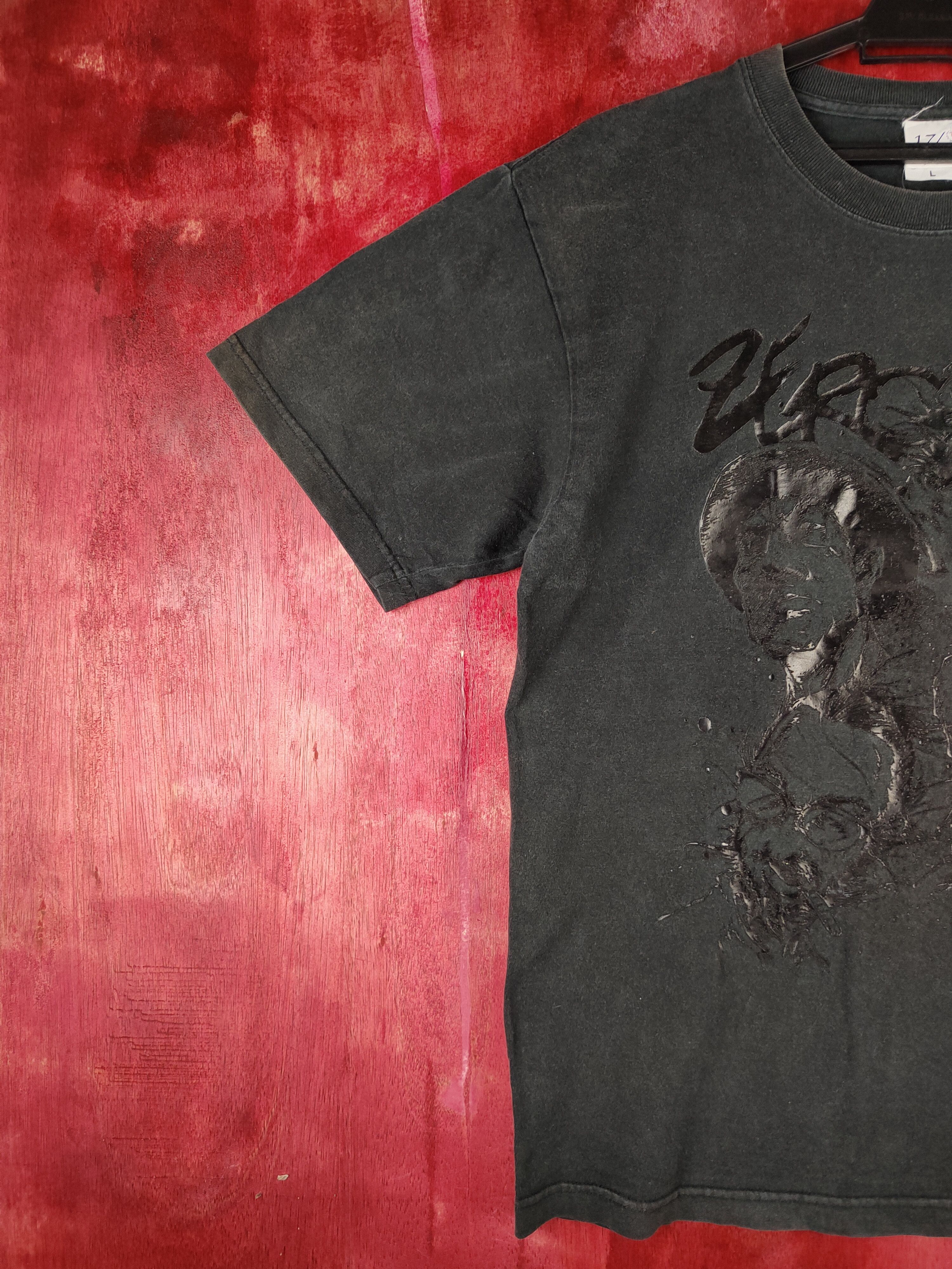 Anime Seventeen VergleBee Black Faded Short Sleeve T-shirt #S679 Size US L / EU 52-54 / 3 - 4 Thumbnail