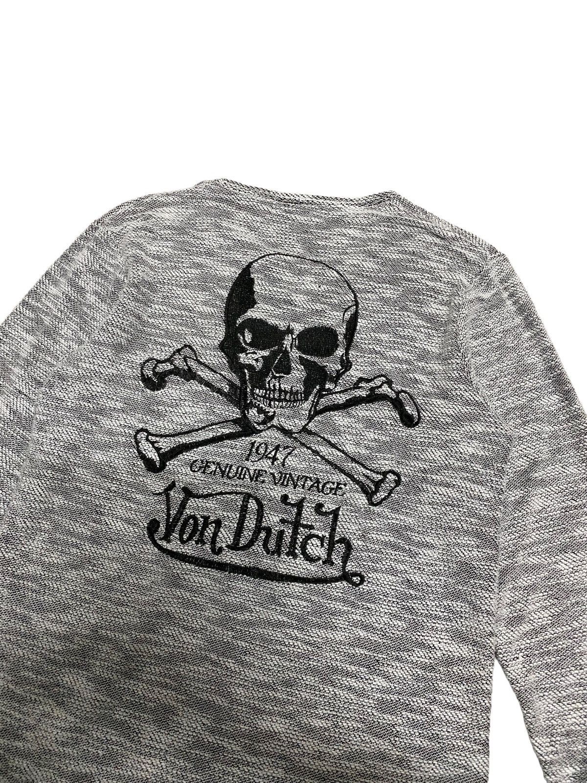 Vintage × Von Dutch Vintage VonDutch Skeleton Knitwear Sweatshirt Size US L / EU 52-54 / 3 - 3 Thumbnail
