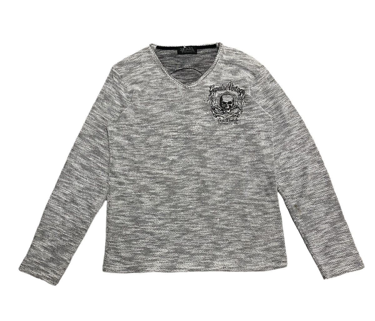 Vintage × Von Dutch Vintage VonDutch Skeleton Knitwear Sweatshirt Size US L / EU 52-54 / 3 - 1 Thumbnail