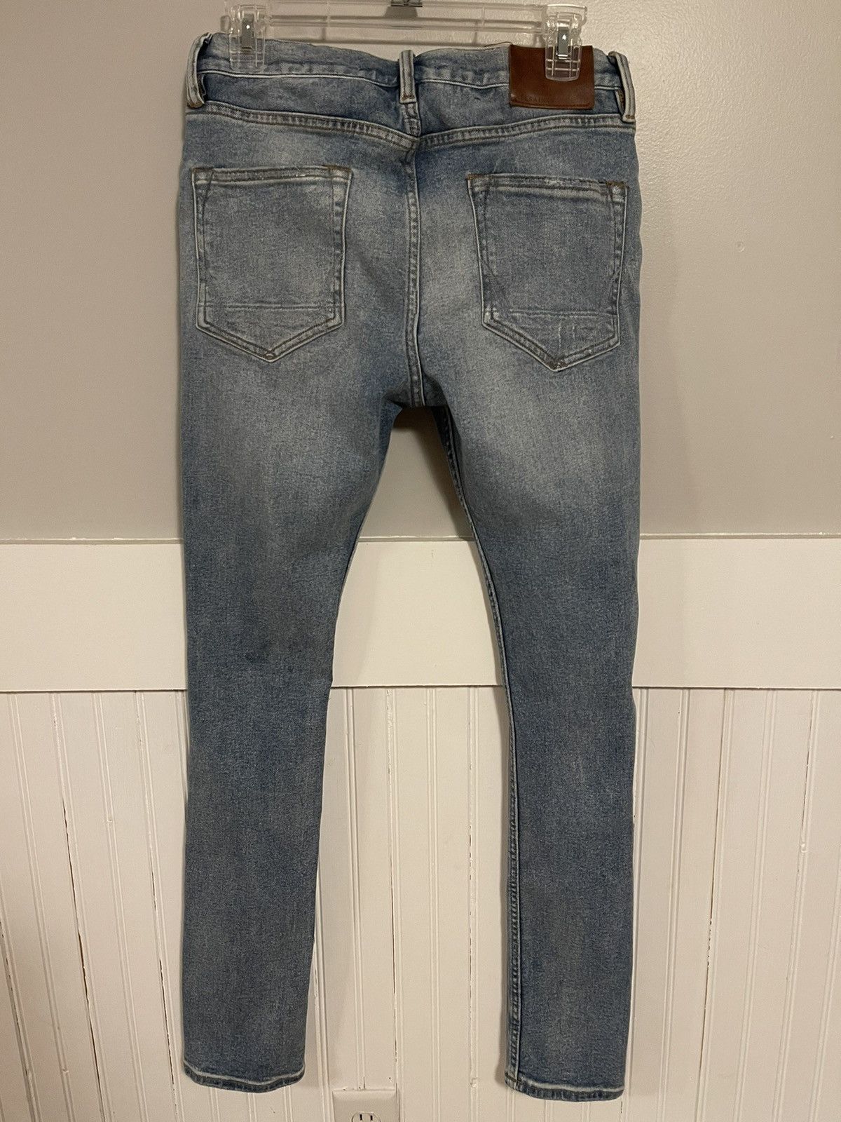 Allsaints Ichnaw Cigarette Stretch Destroyed Denim Size US 30 / EU 46 - 2 Thumbnail