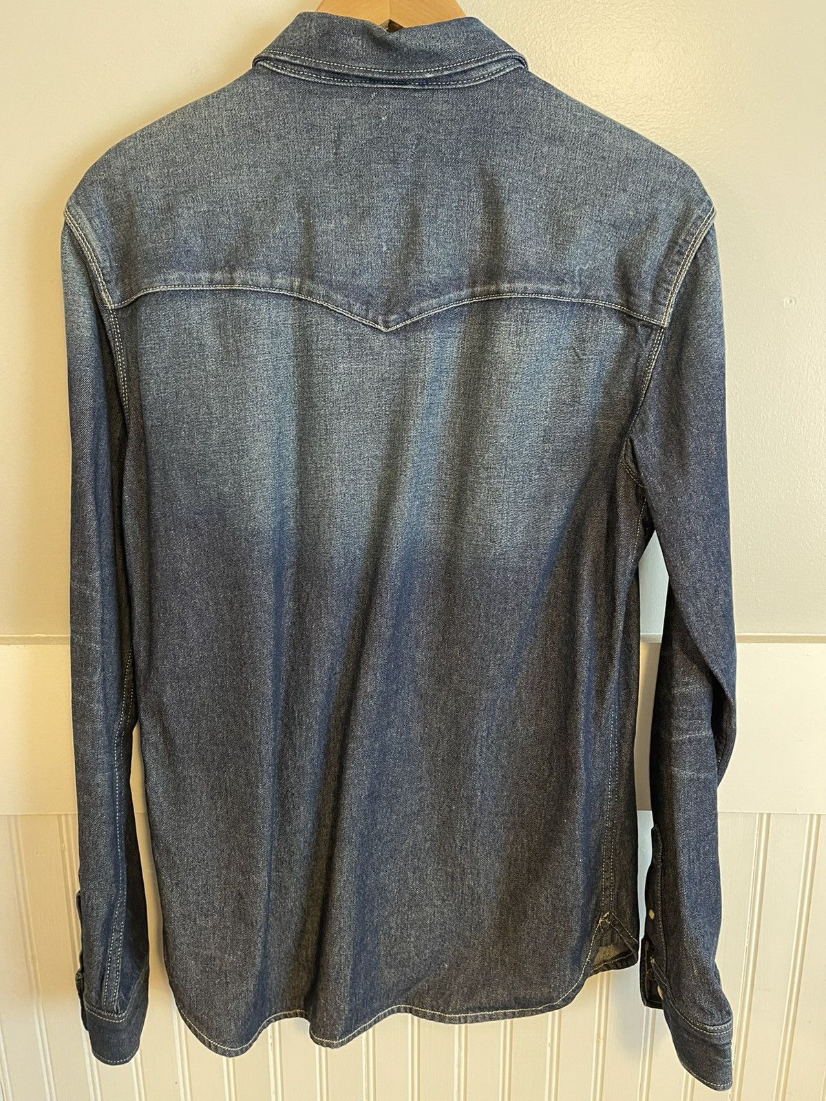 Allsaints Irby Western Denim Shirt S Size US S / EU 44-46 / 1 - 3 Thumbnail