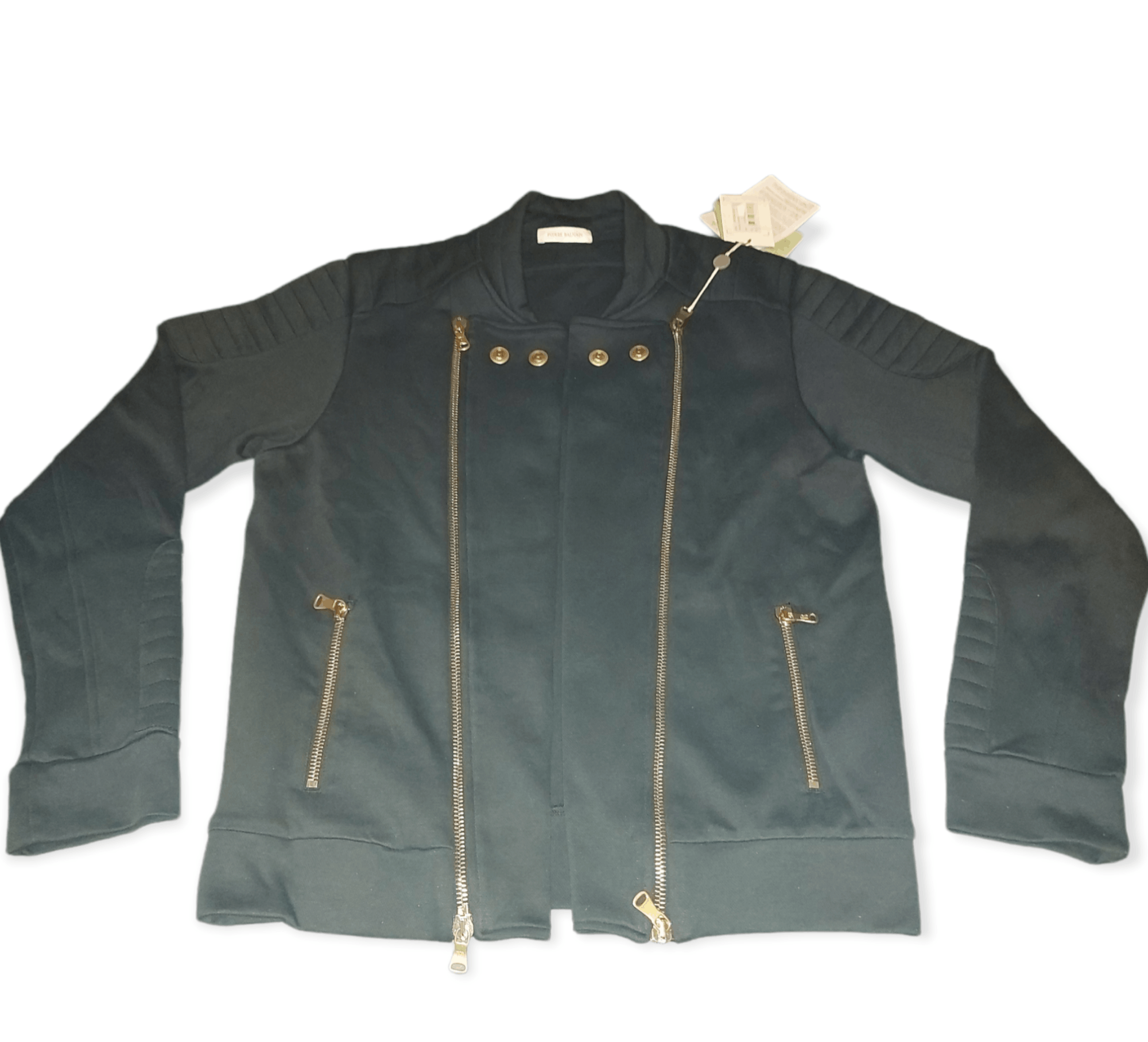 Pierre Balmain Pierre Balmain Diagonal Zips Open Jacket Size US L / EU 52-54 / 3 - 1 Thumbnail