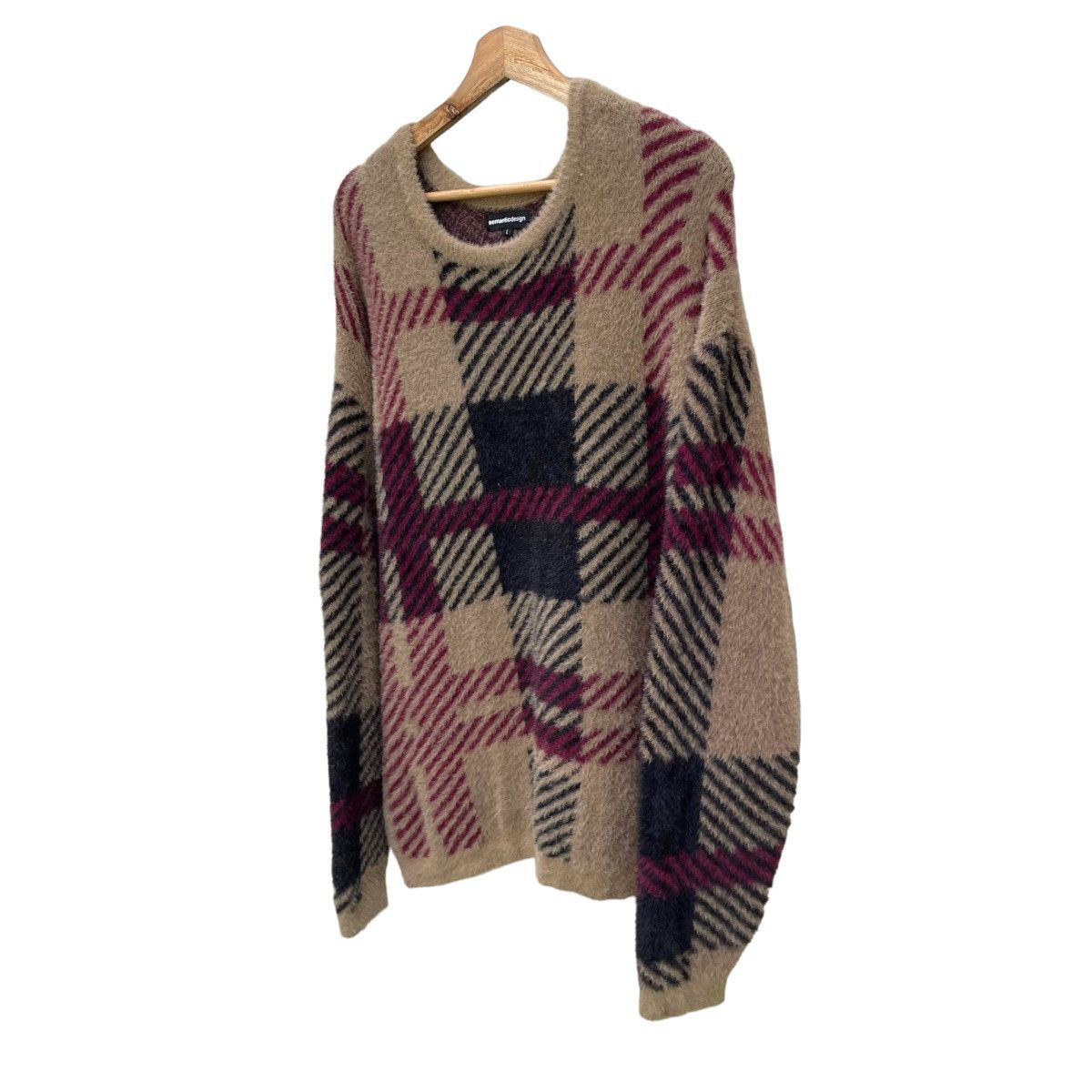 Japanese Brand × semanticdesign 💥Semantic Design Japan Lossy Furry Sweater Size US L / EU 52-54 / 3 - 4 Thumbnail
