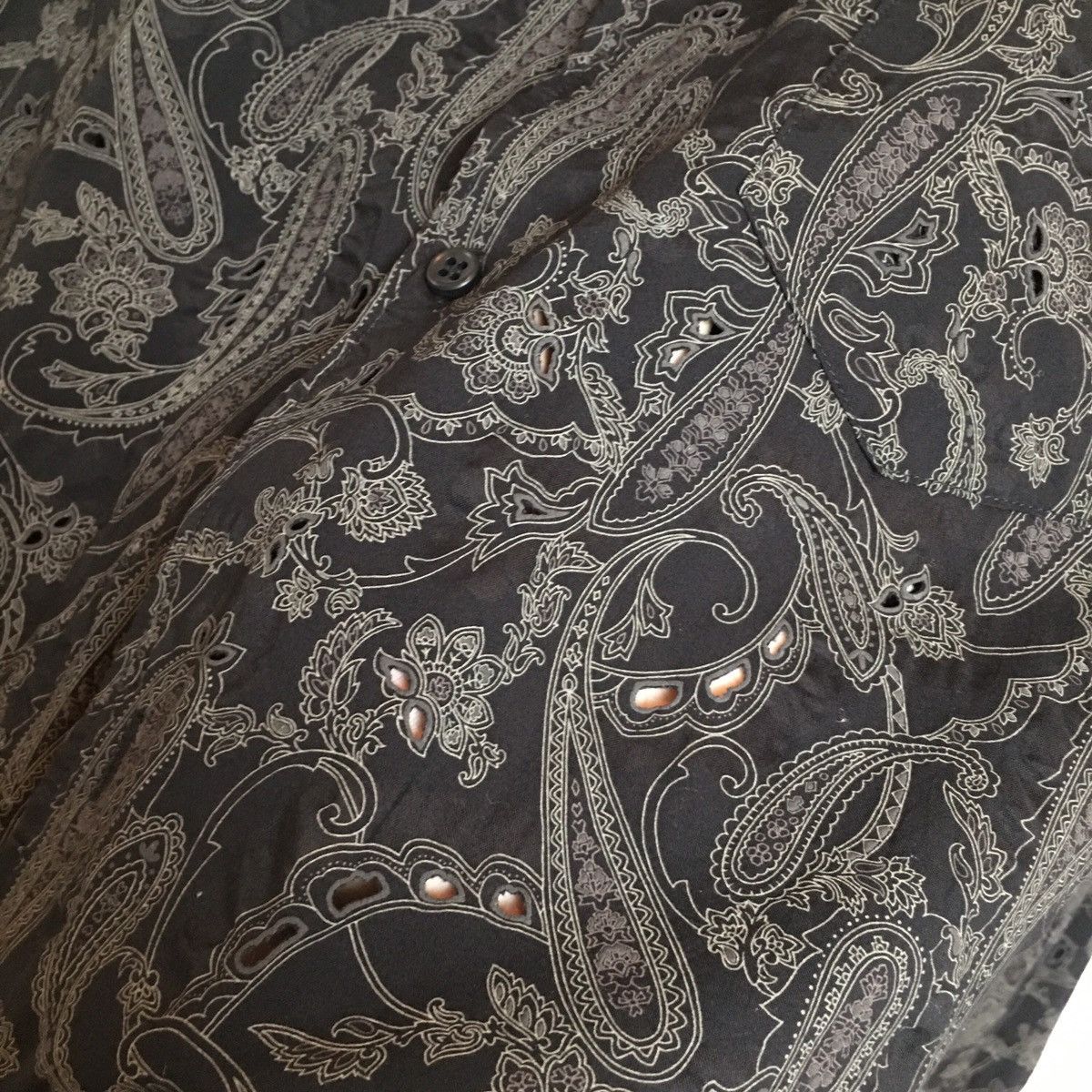 Tornado Mart Tornado Mart Japan Bandana Pattern Black Shirt / Y2K Size US L / EU 52-54 / 3 - 5 Thumbnail