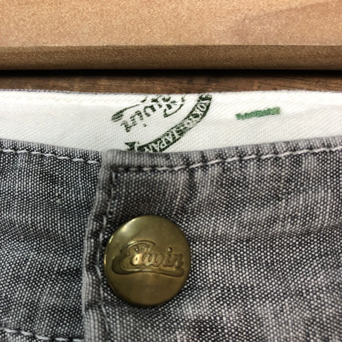Edwin Edwin Black Distressed Straight Pants #c1234 Size US 35 - 7 Thumbnail