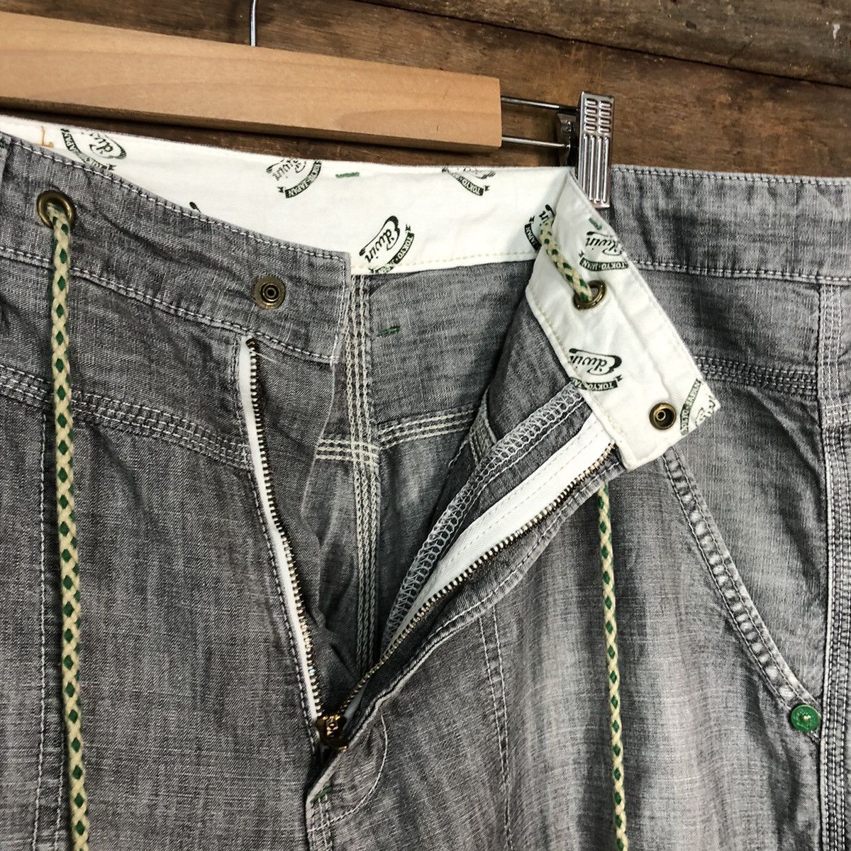 Edwin Edwin Black Distressed Straight Pants #c1234 Size US 35 - 8 Thumbnail