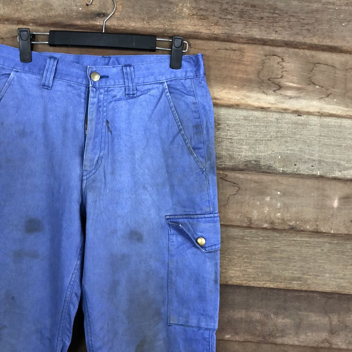 Japanese Brand DLL After O Blue dirty Multipocket Cargo Pants #c1227 Size US 29 - 5 Thumbnail