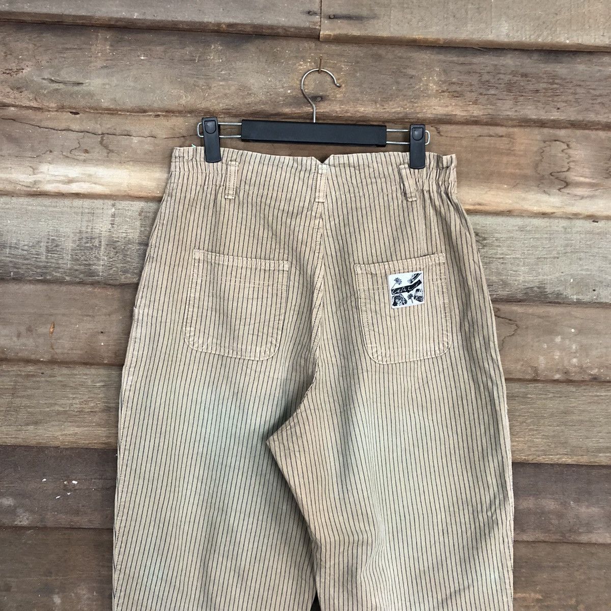 Japanese Brand Japan vintage stripe faded Brown Cargo Pants #c1211 Size 26" / US 2 / IT 38 - 7 Thumbnail