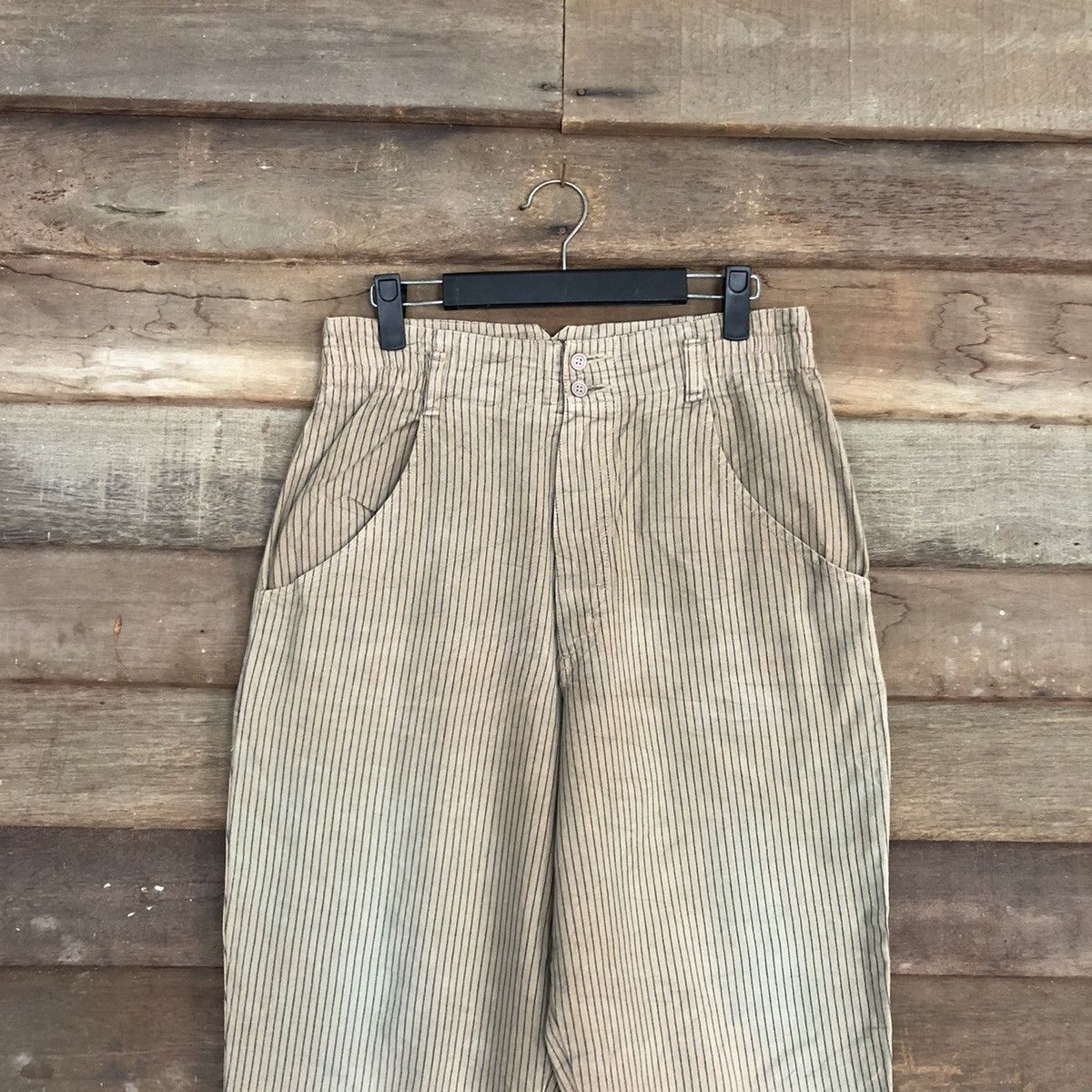 Japanese Brand Japan vintage stripe faded Brown Cargo Pants #c1211 Size 26" / US 2 / IT 38 - 2 Thumbnail