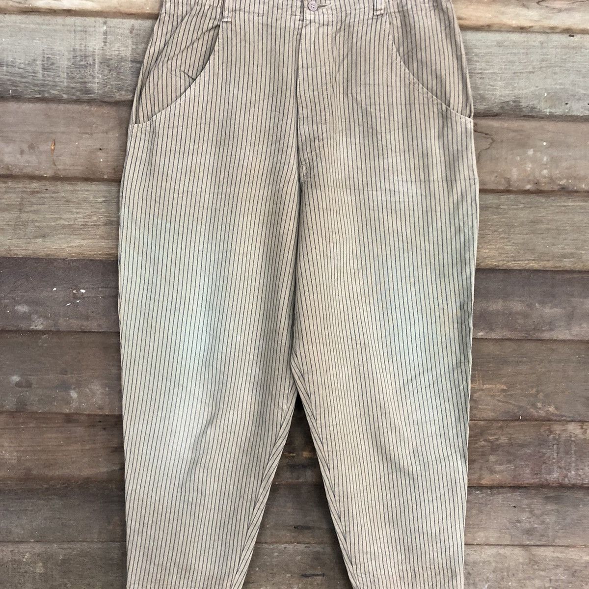 Japanese Brand Japan vintage stripe faded Brown Cargo Pants #c1211 Size 26" / US 2 / IT 38 - 4 Thumbnail