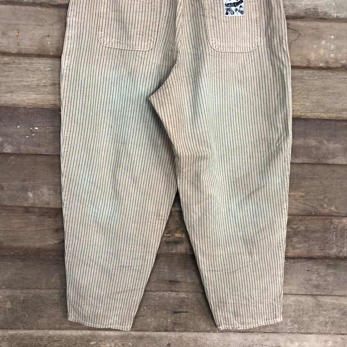 Japanese Brand Japan vintage stripe faded Brown Cargo Pants #c1211 Size 26" / US 2 / IT 38 - 8 Thumbnail