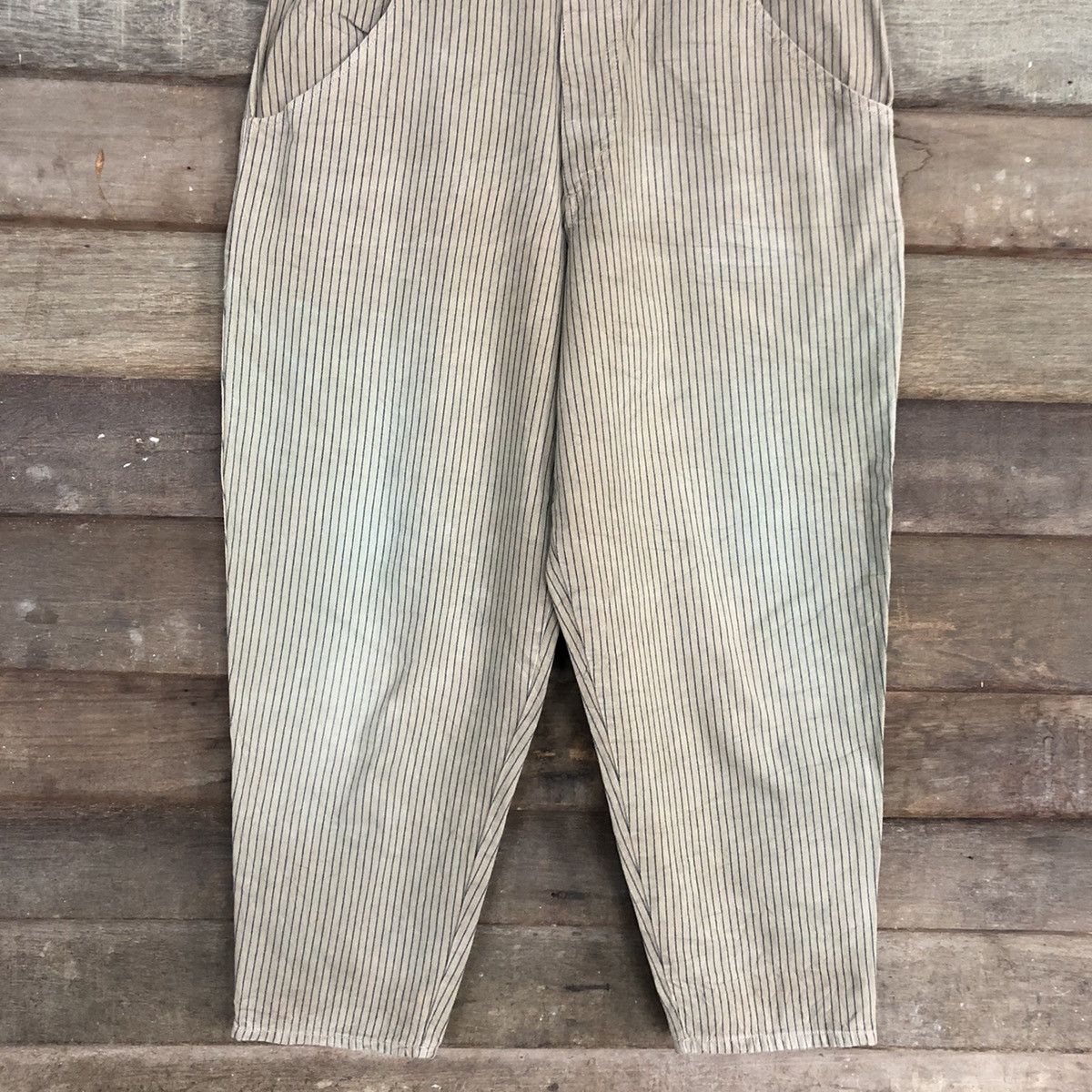 Japanese Brand Japan vintage stripe faded Brown Cargo Pants #c1211 Size 26" / US 2 / IT 38 - 3 Thumbnail