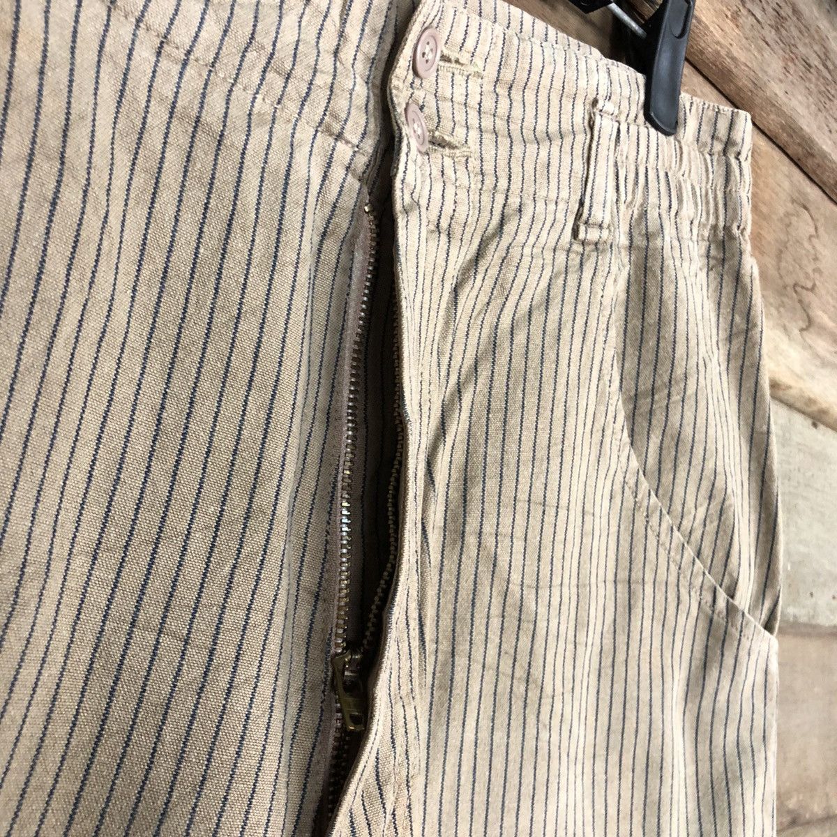Japanese Brand Japan vintage stripe faded Brown Cargo Pants #c1211 Size 26" / US 2 / IT 38 - 5 Thumbnail