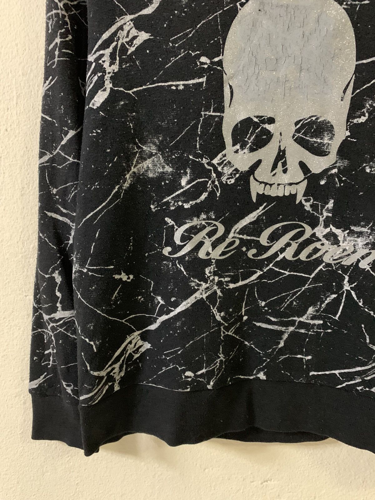 Japanese Brand Re Roen Skull Fullprint Hoodie Size US XS / EU 42 / 0 - 3 Thumbnail