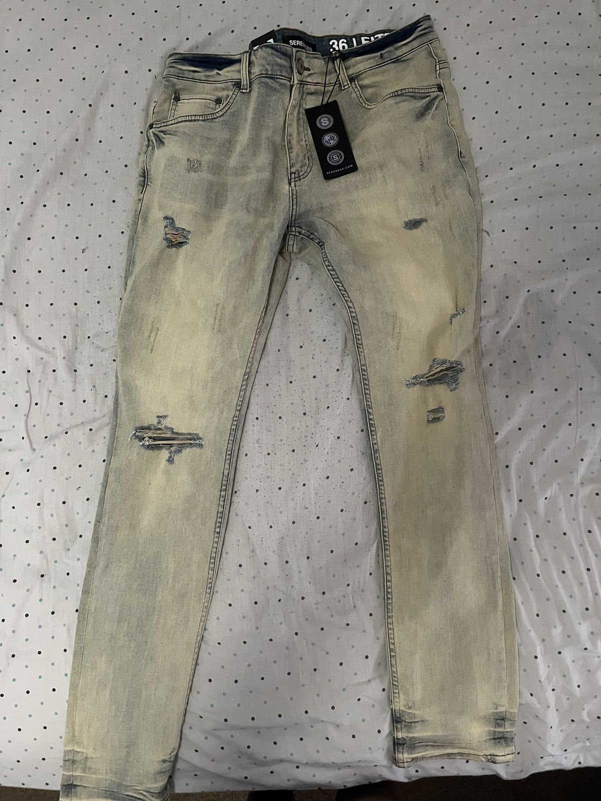 Designer SERENEDE CHALK JEANS Grailed