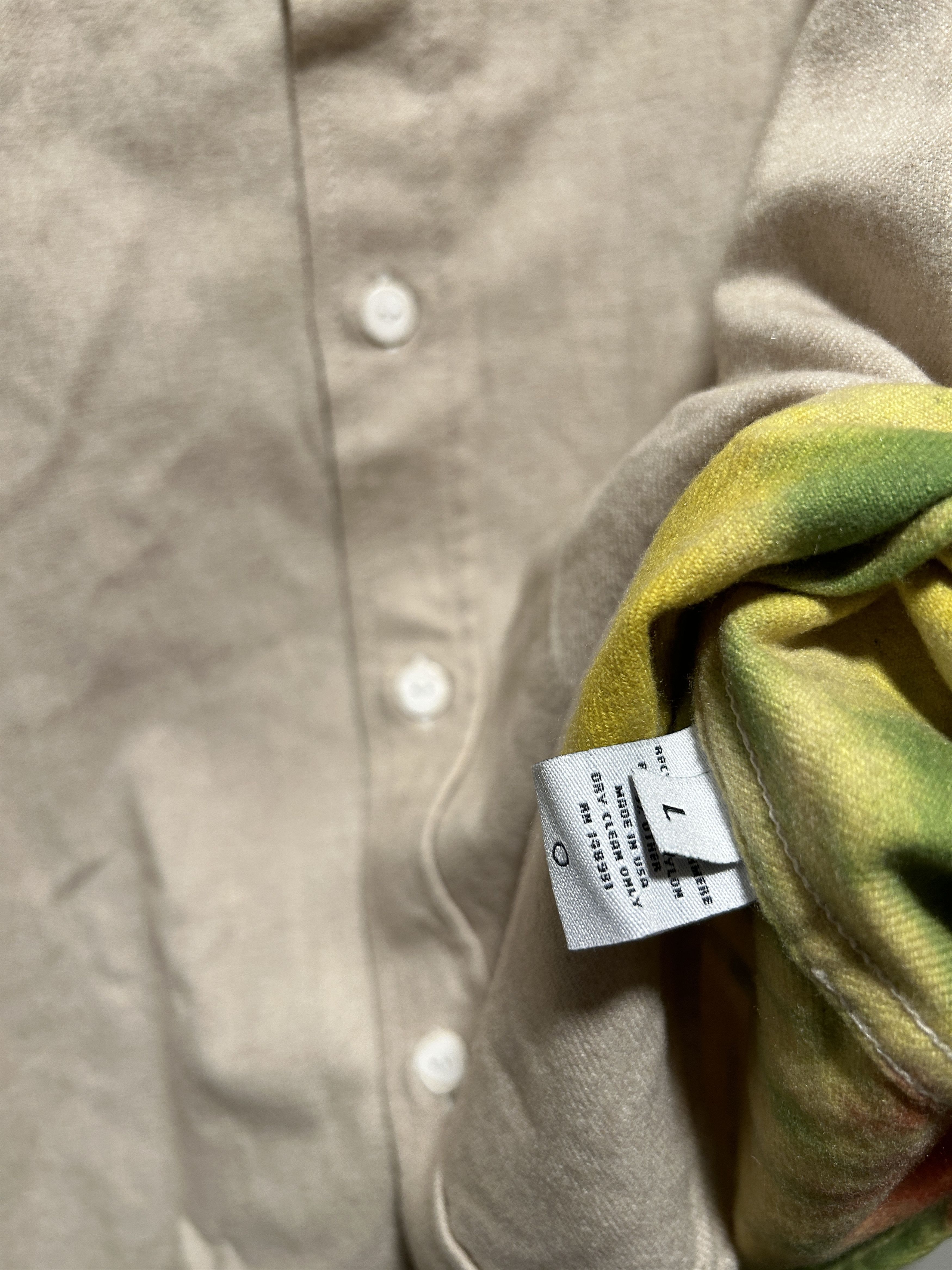 The Elder Statesman Magic Rings Clash Tie-Dyed Flannel OverShirt size LARGE Size US L / EU 52-54 / 3 - 2 Thumbnail