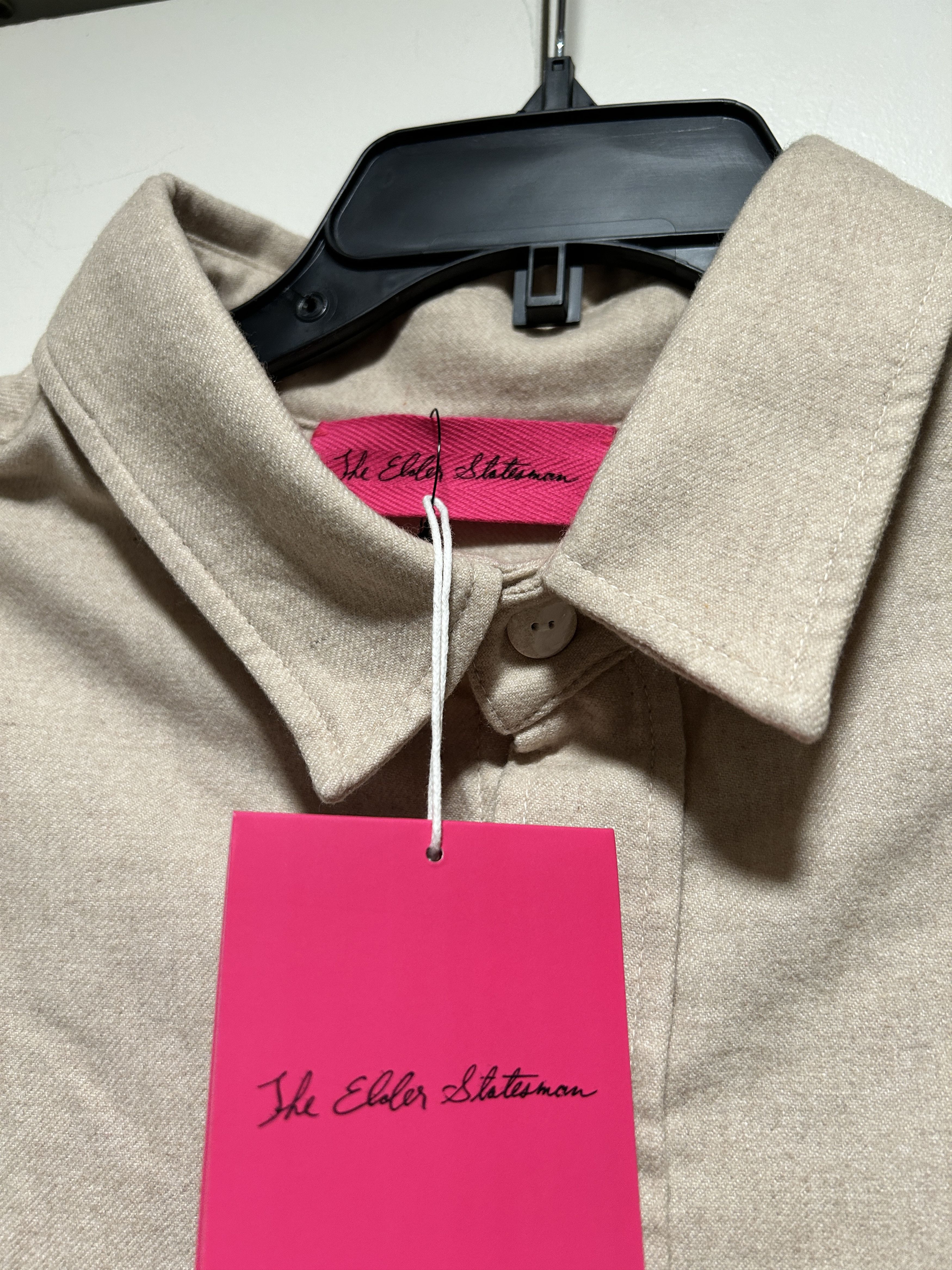 The Elder Statesman Magic Rings Clash Tie-Dyed Flannel OverShirt size LARGE Size US L / EU 52-54 / 3 - 5 Thumbnail