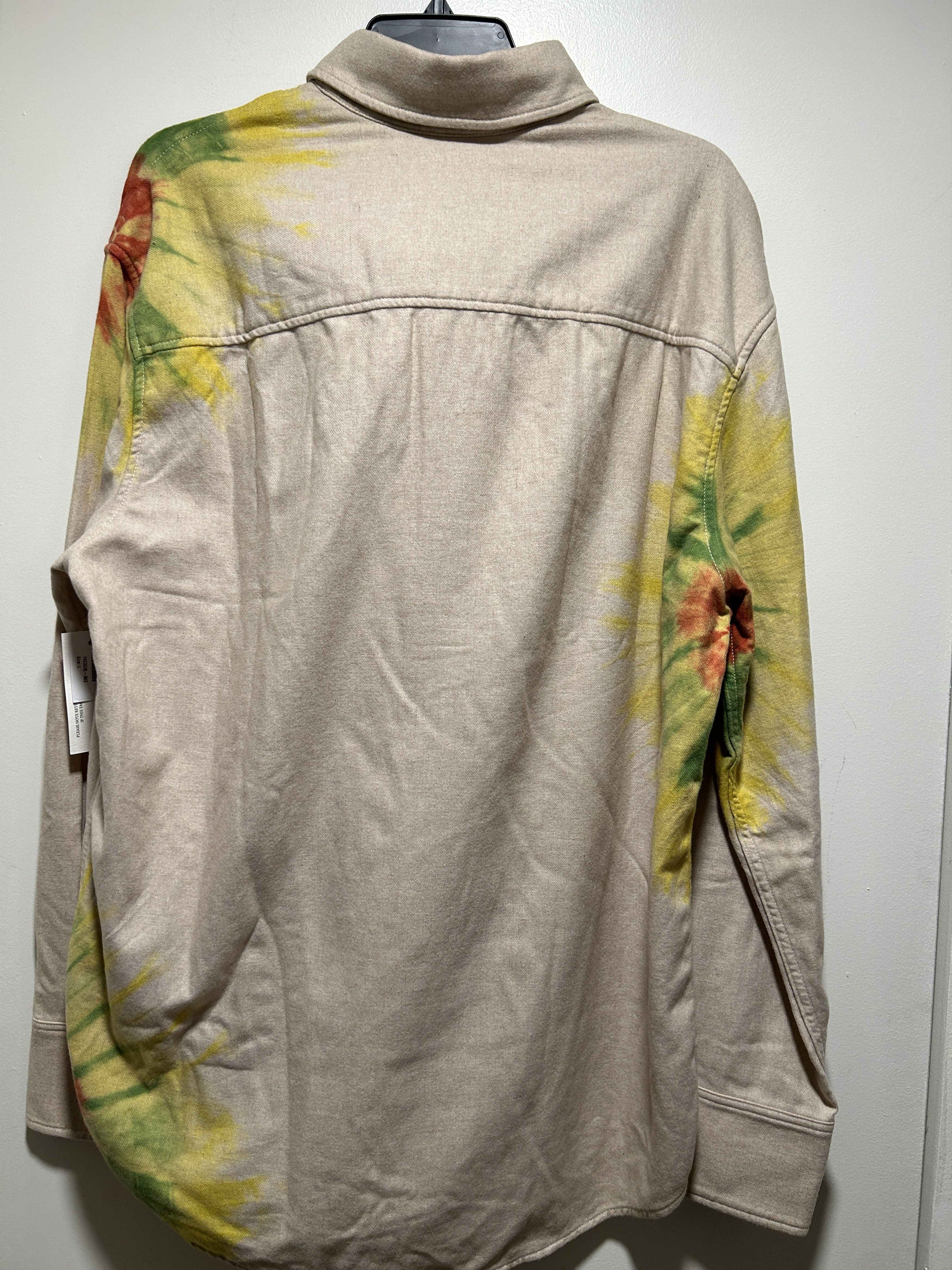 The Elder Statesman Magic Rings Clash Tie-Dyed Flannel OverShirt size LARGE Size US L / EU 52-54 / 3 - 9 Thumbnail
