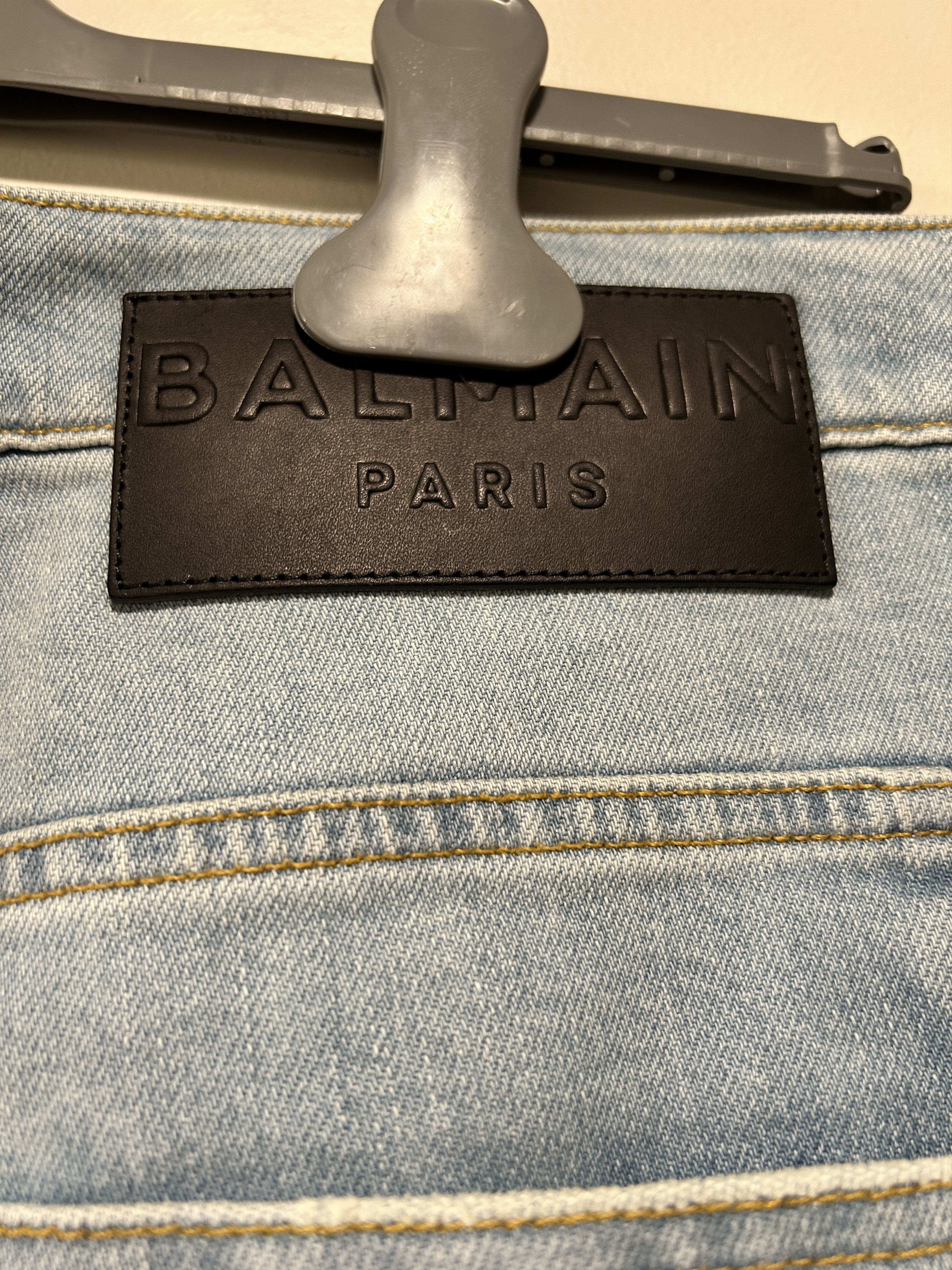 Balmain Balmain light blue denim jeans tapered Size US 36 / EU 52 - 5 Thumbnail