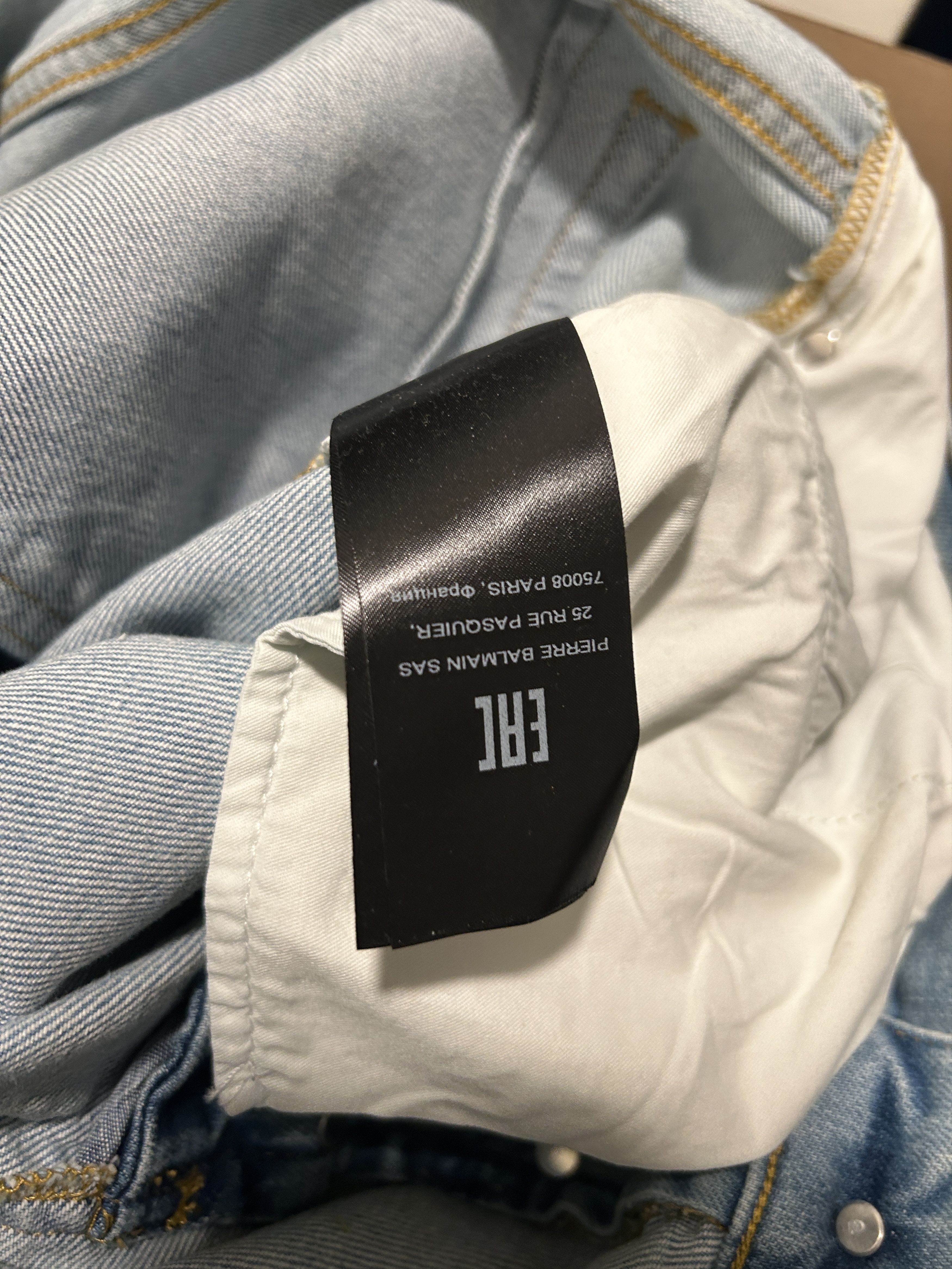 Balmain Balmain light blue denim jeans tapered Size US 36 / EU 52 - 7 Thumbnail