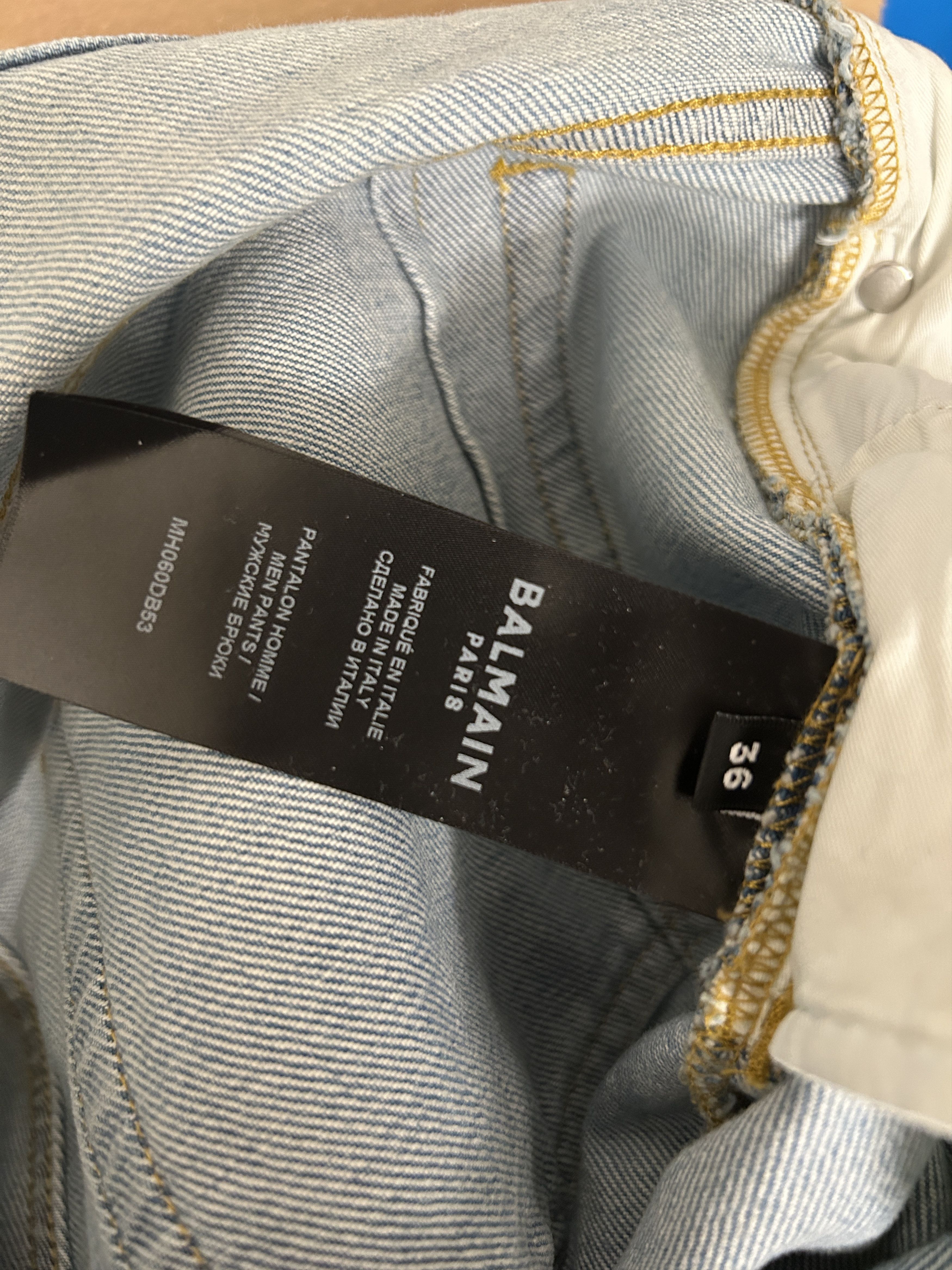 Balmain Balmain light blue denim jeans tapered Size US 36 / EU 52 - 8 Thumbnail