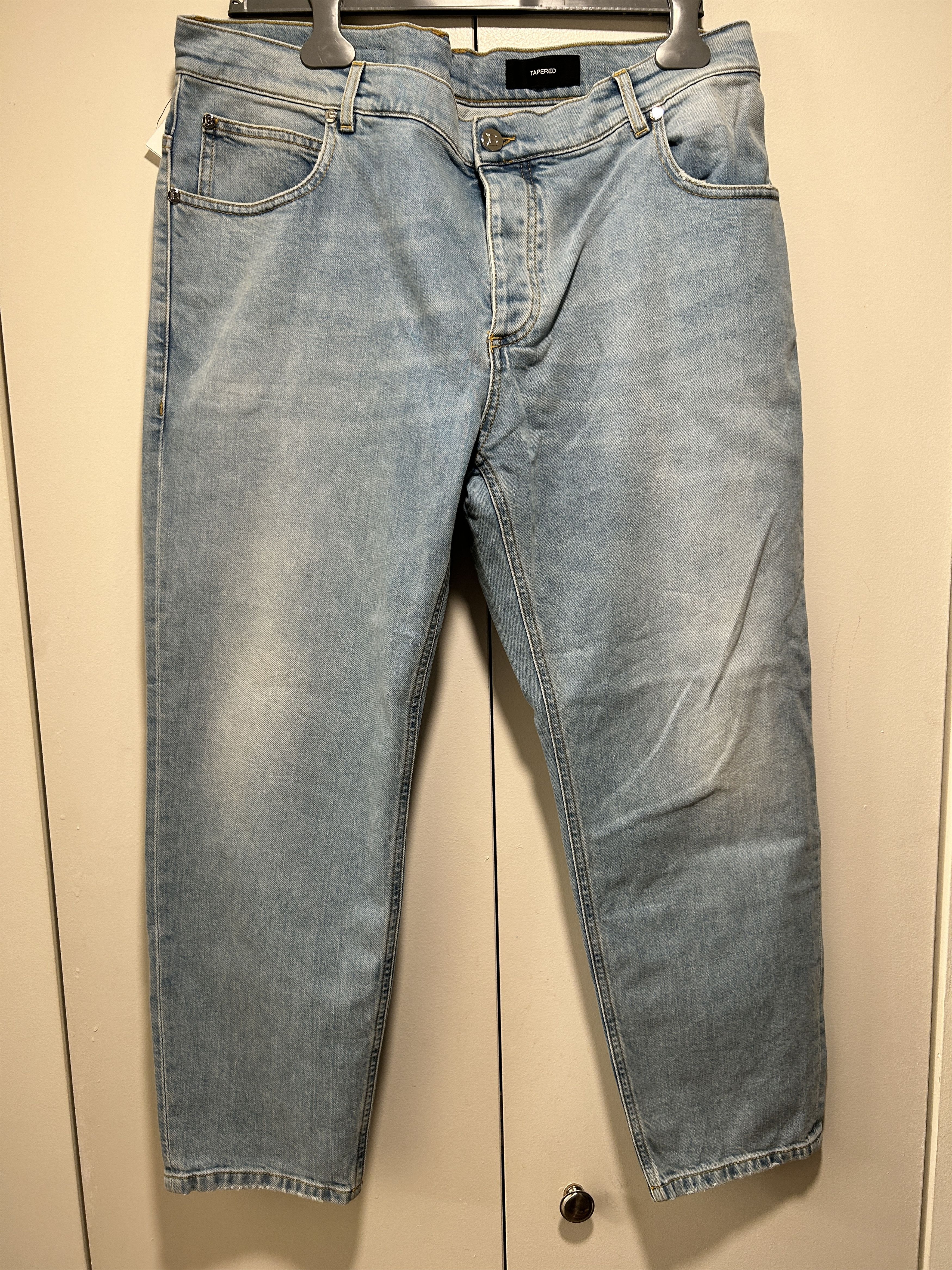 Balmain Balmain light blue denim jeans tapered Size US 36 / EU 52 - 1 Thumbnail