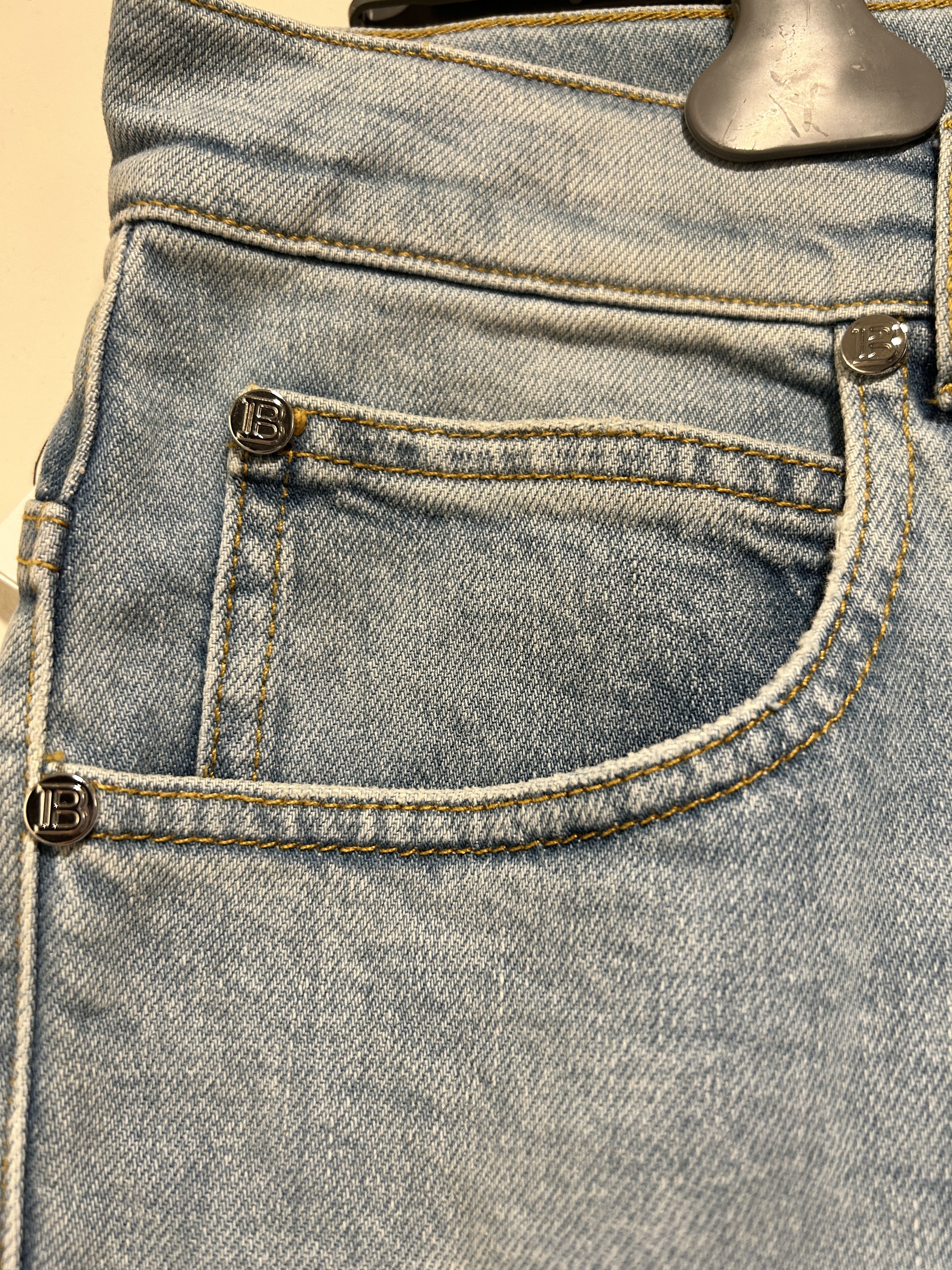 Balmain Balmain light blue denim jeans tapered Size US 36 / EU 52 - 3 Thumbnail
