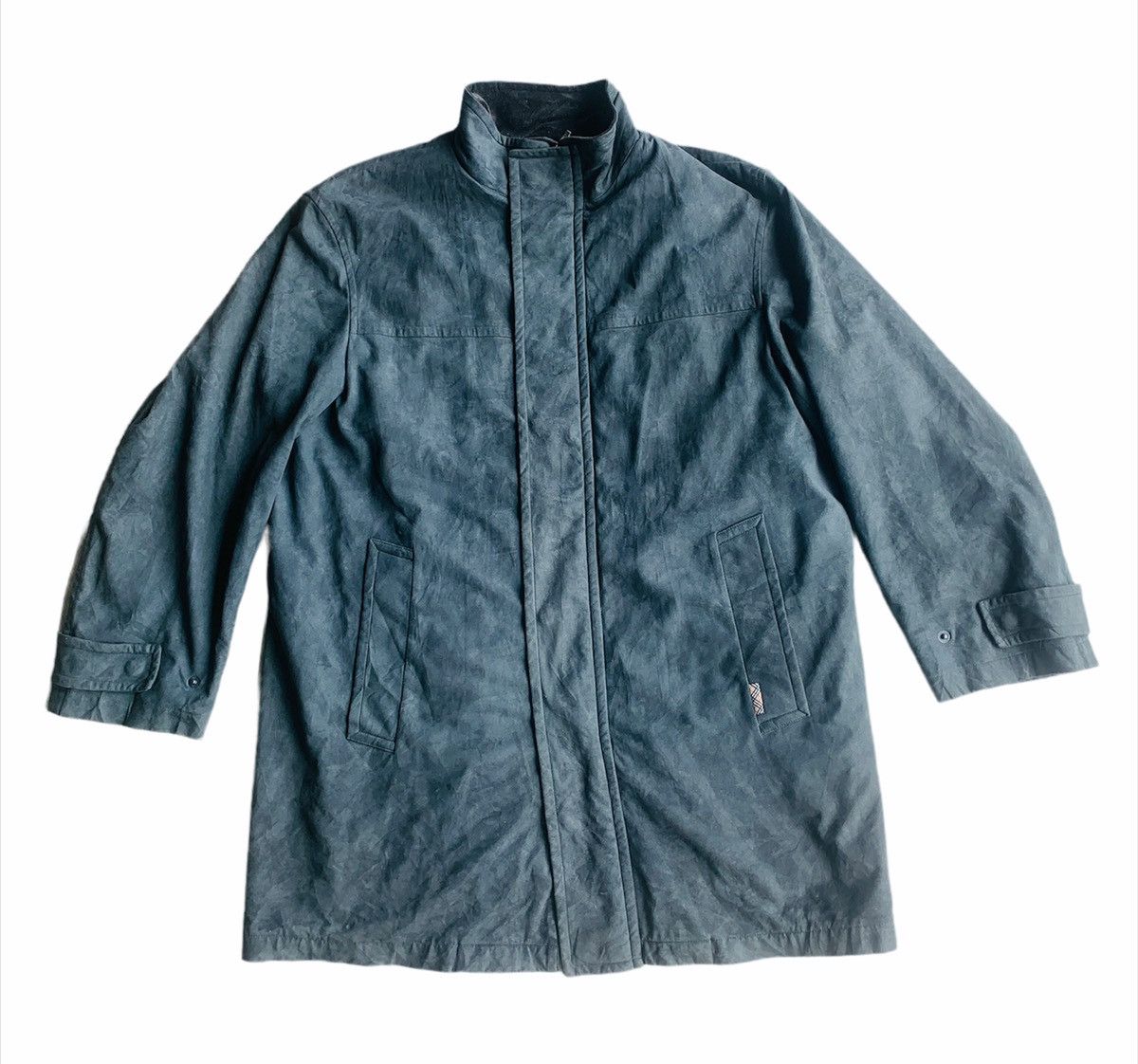 Burberry × Designer × Leather BURBERRY LONDON NOVA CHECK LINING SUEDE LEATHER LONG JACKET Size US L / EU 52-54 / 3 - 2 Thumbnail