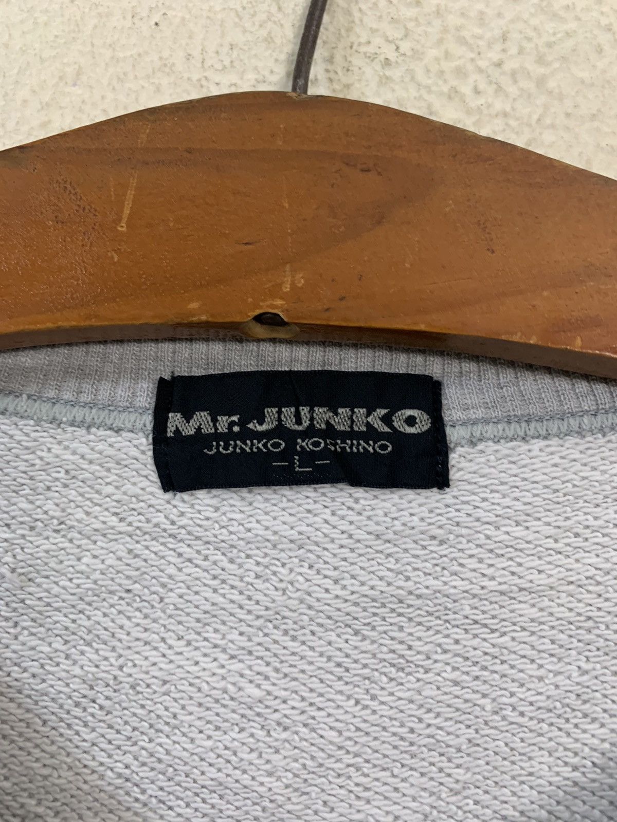 Mr. Junko Mr Junko By Junko Koshino Spellout Short Sleeve Sweater Size US L / EU 52-54 / 3 - 5 Thumbnail