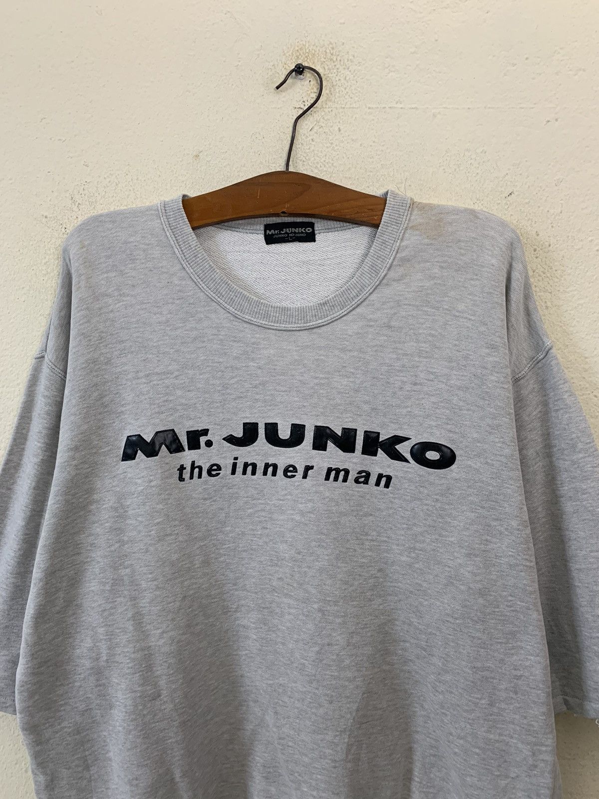 Mr. Junko Mr Junko By Junko Koshino Spellout Short Sleeve Sweater Size US L / EU 52-54 / 3 - 4 Thumbnail