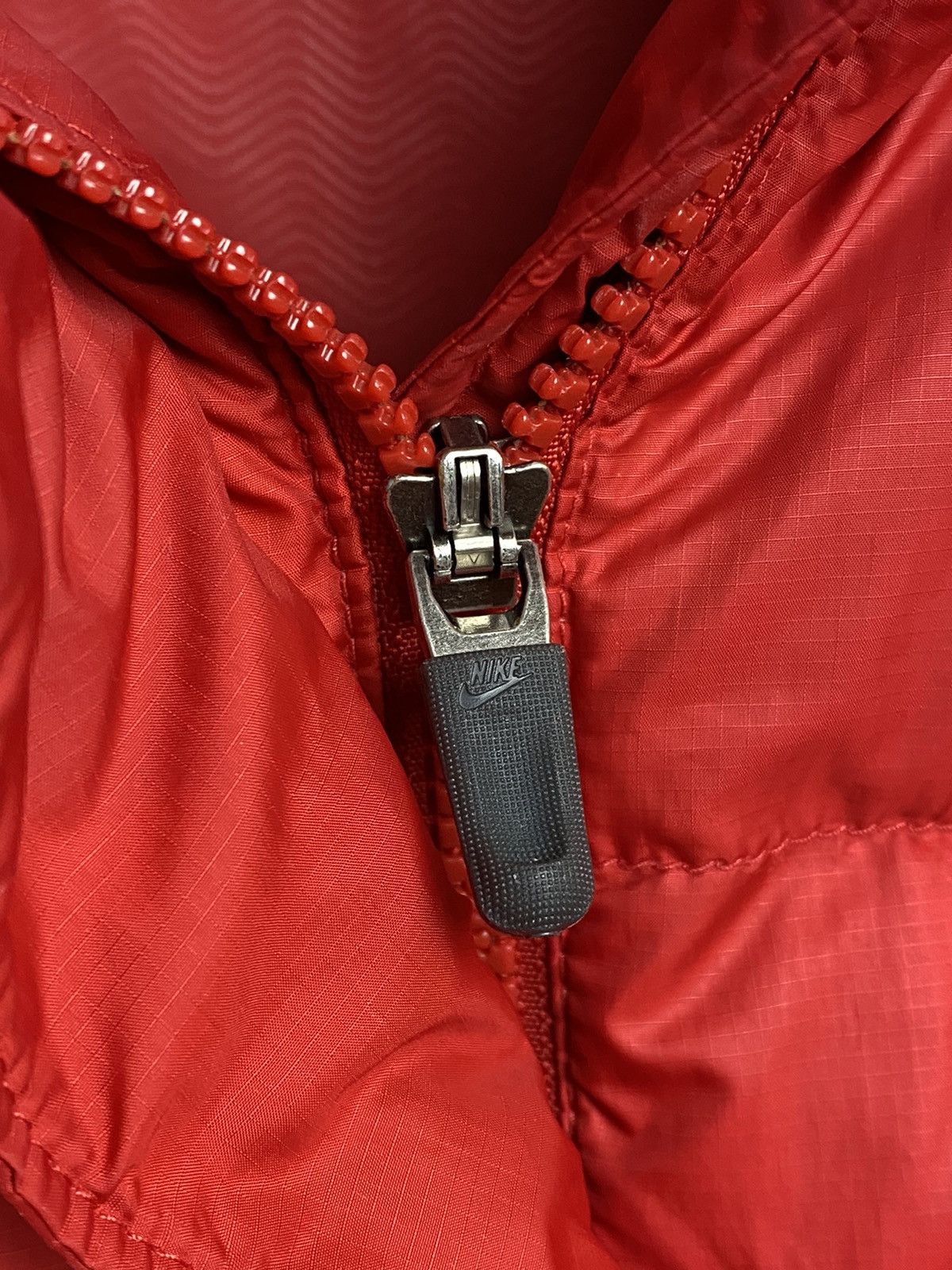 Nike × Vintage Nike vintage red puffer jacket small swoosh Size US M / EU 48-50 / 2 - 5 Thumbnail