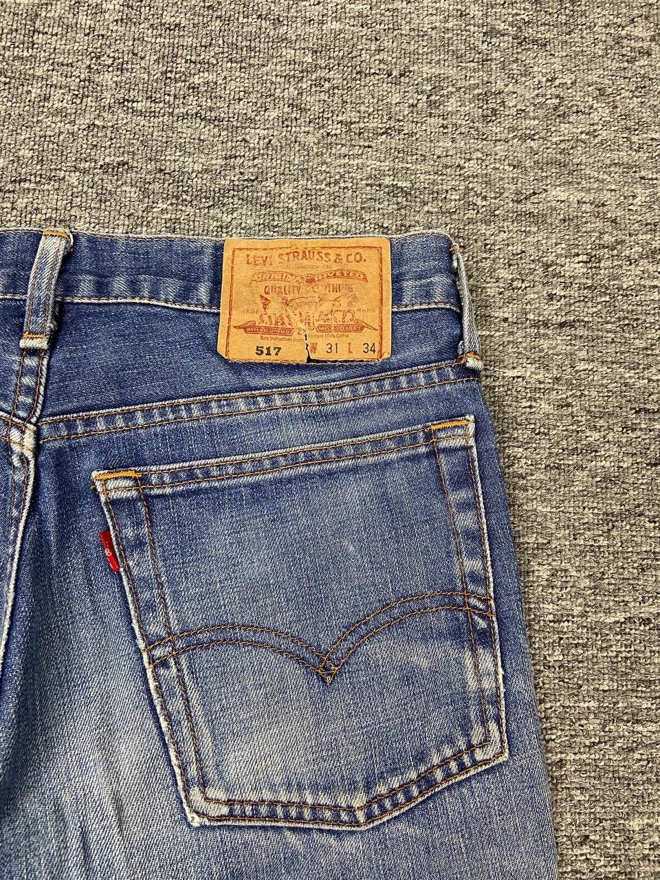 Levi's Vintage Clothing Vintage Levis 517 Flare Denim Faded Blue Wash Jeans Size US 31 - 10 Thumbnail