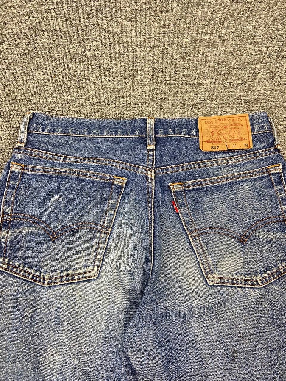 Levi's Vintage Clothing Vintage Levis 517 Flare Denim Faded Blue Wash Jeans Size US 31 - 9 Thumbnail