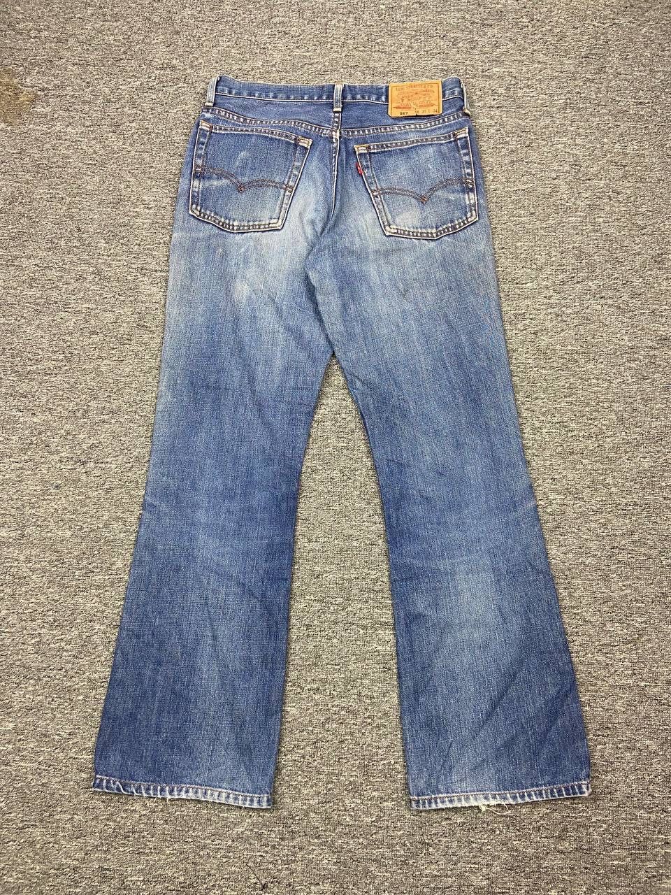 Levi's Vintage Clothing Vintage Levis 517 Flare Denim Faded Blue Wash Jeans Size US 31 - 2 Thumbnail
