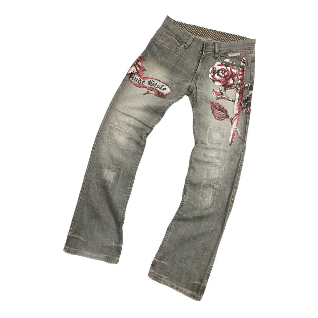 Nicole Club 2000's NCFM trompe l’oeil “ Nude Style“ denim Size US 32 / EU 48 - 4 Thumbnail