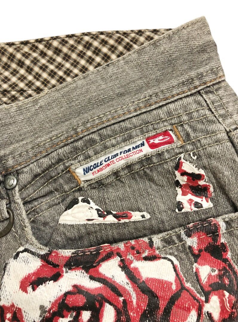 Nicole Club 2000's NCFM trompe l’oeil “ Nude Style“ denim Size US 32 / EU 48 - 10 Thumbnail