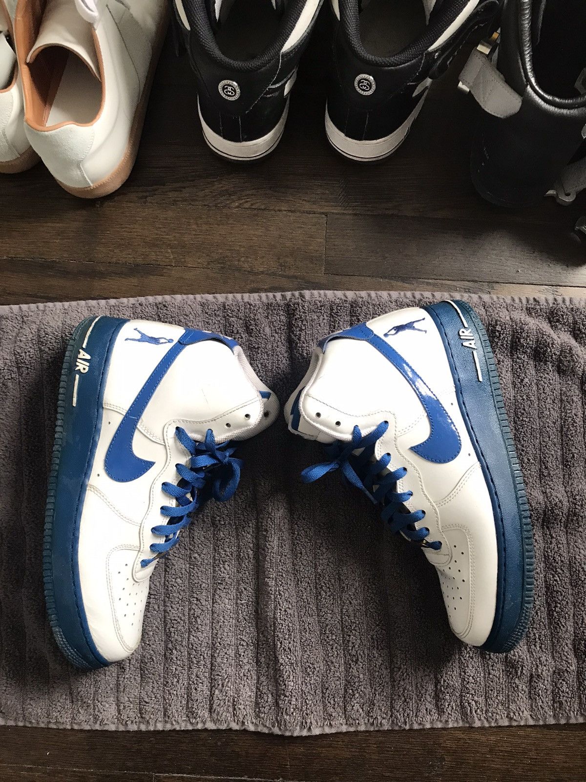 Nike 2004 Finals edition Rasheed Wallace Air Force 1s Size US 9.5 / EU 42-43 - 2 Thumbnail