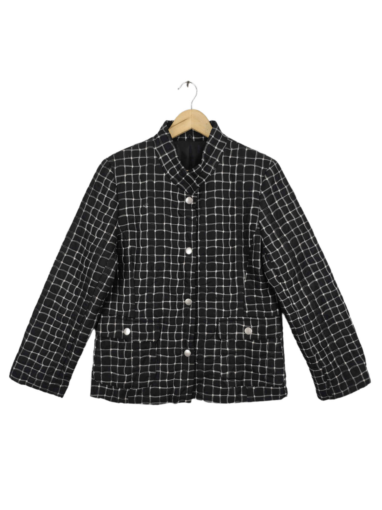 Japanese Brand × Vintage Vintage Plaid Jacket Snap Button Unbranded Size M / US 6-8 / IT 42-44 - 1 Thumbnail