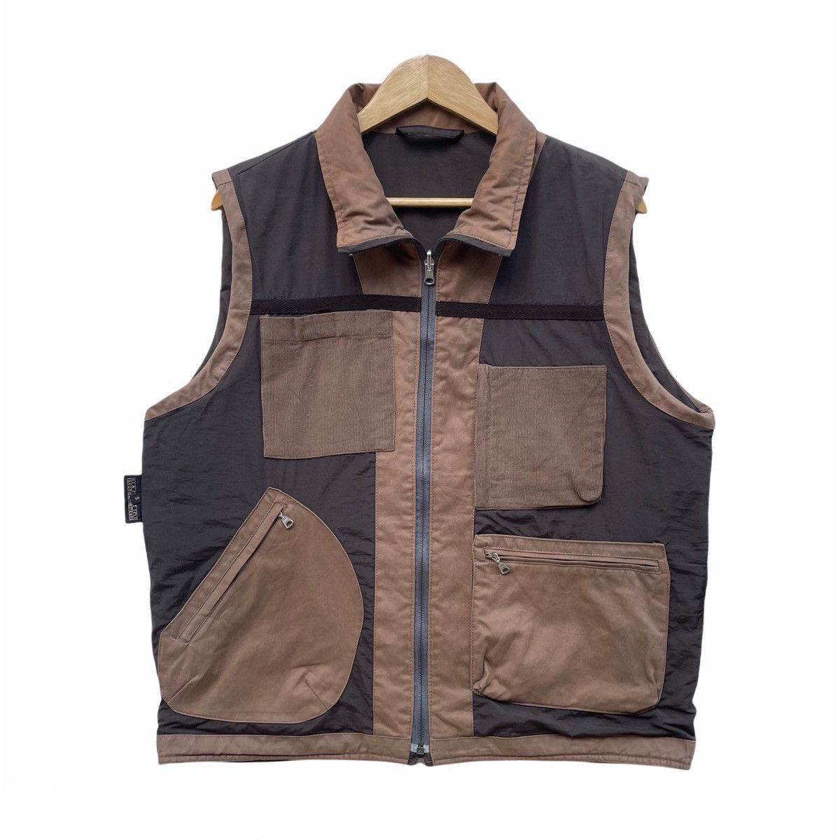 Napapijri Napapijri Continent Patchwork Reversible Outdoor Vest Size US M / EU 48-50 / 2 - 1 Thumbnail