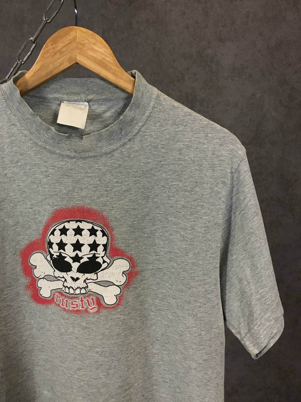 Rusty Rusty skulls vintage streetwear tee Size US XS / EU 42 / 0 - 2 Thumbnail
